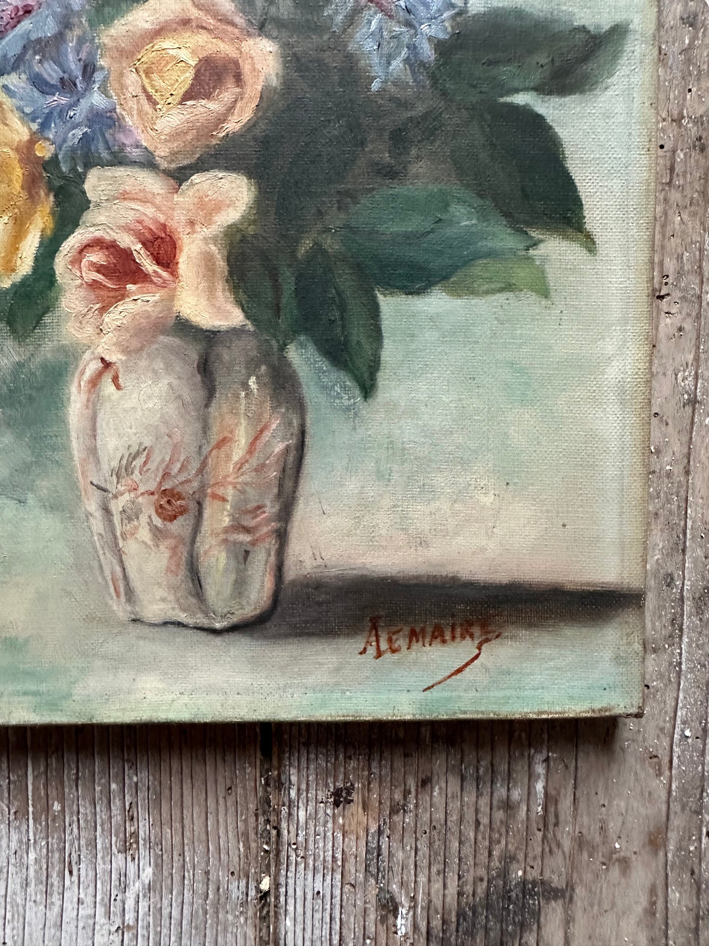 Roses et bleuets