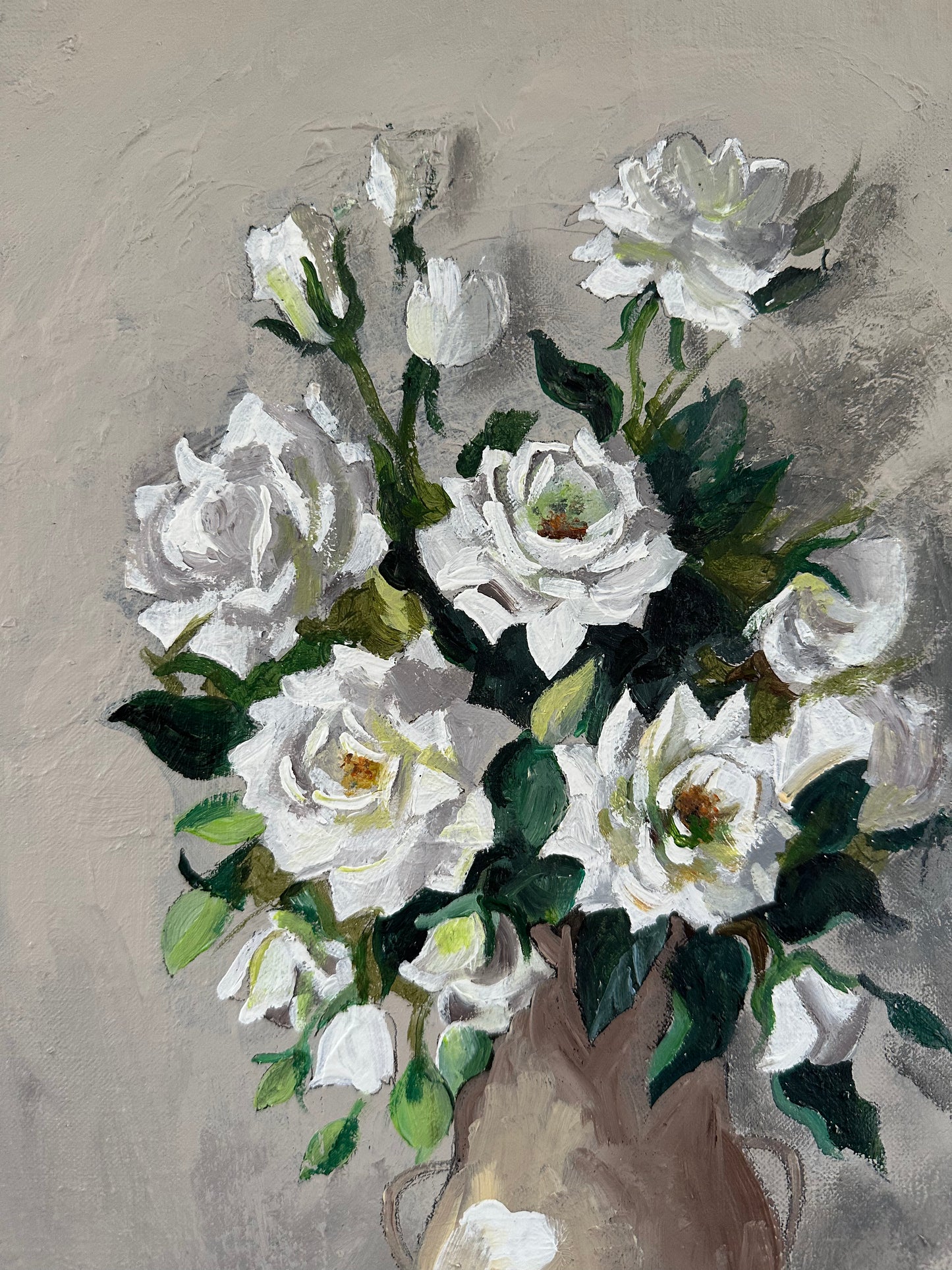 Les roses blanches