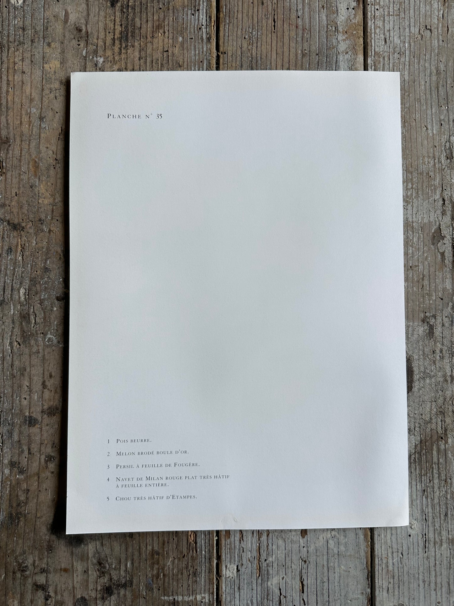 Planche légumes