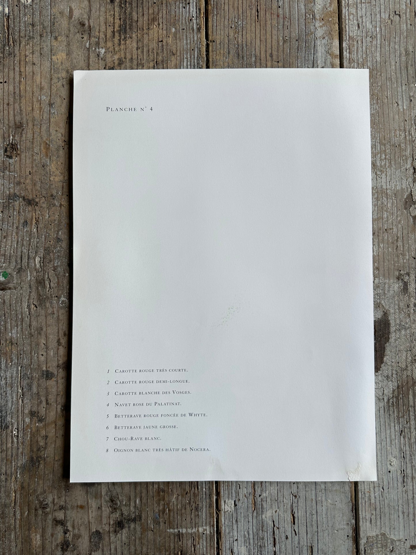 Planche légumes