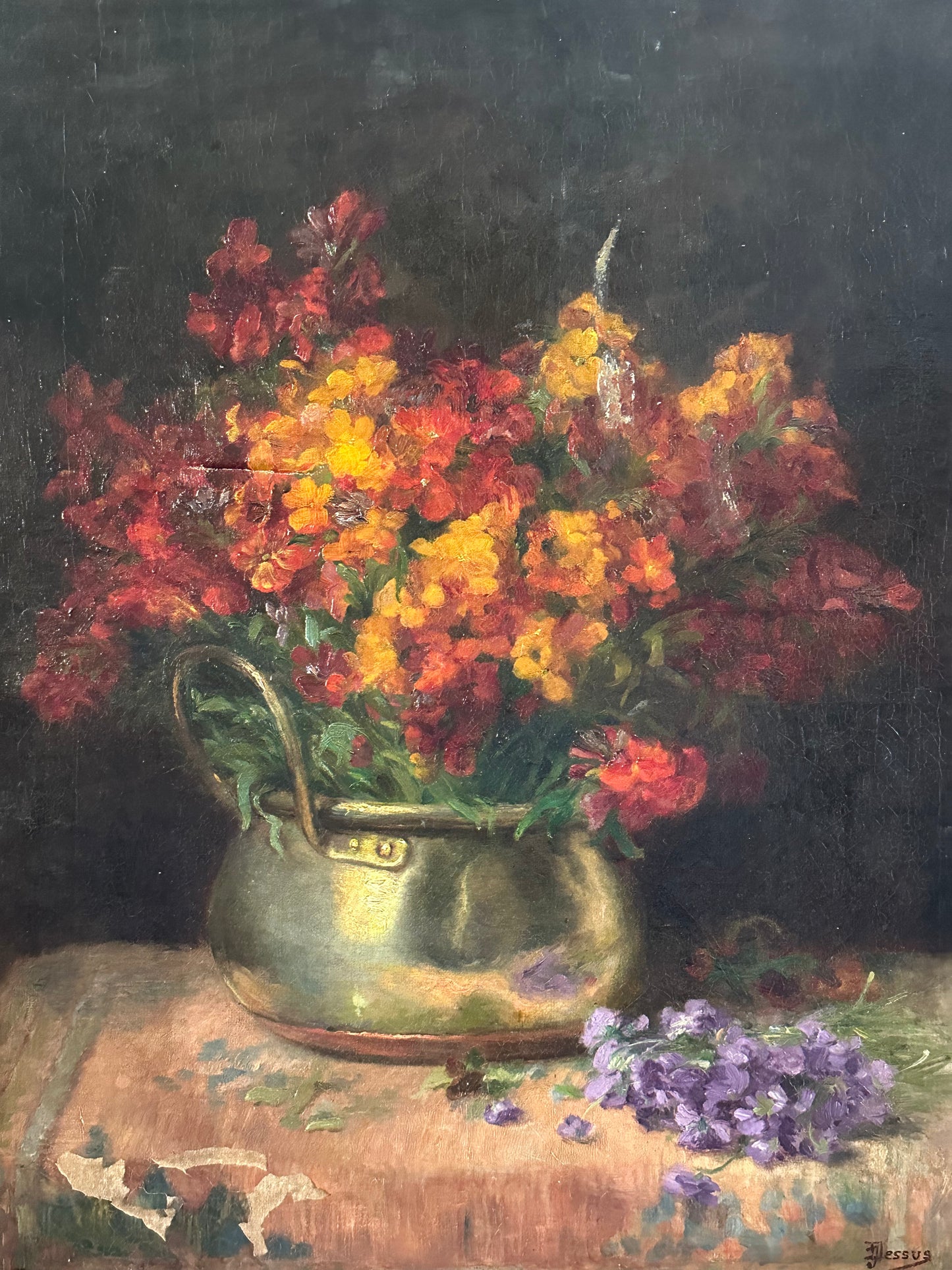 Bouquet aux violettes