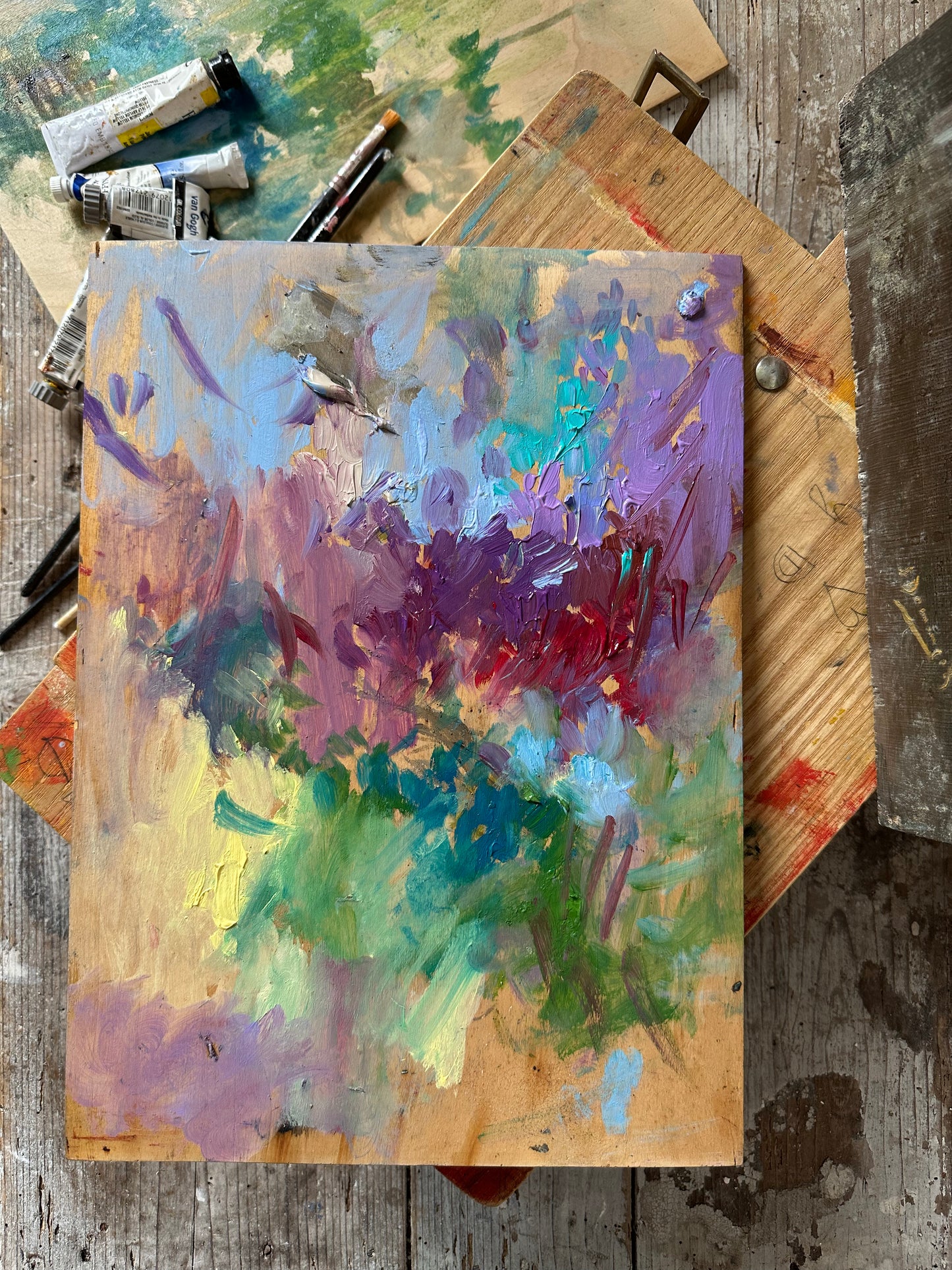 Malette et peinture