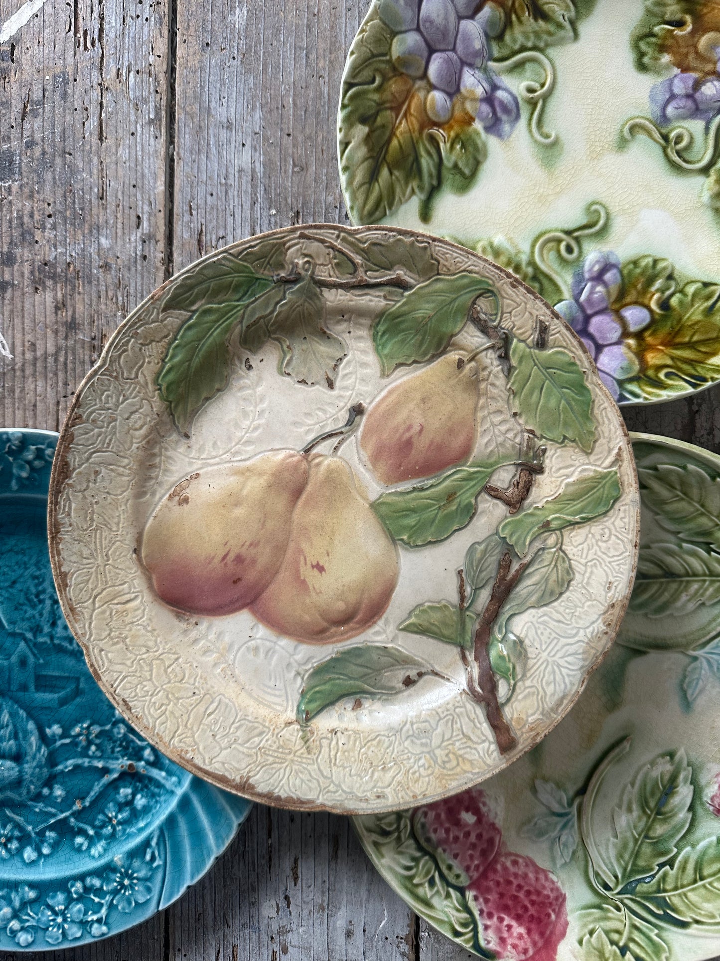 Assiettes barbotine