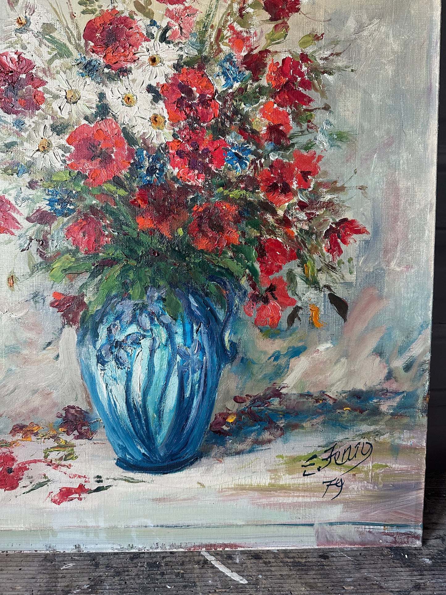Coquelicots et marguerites