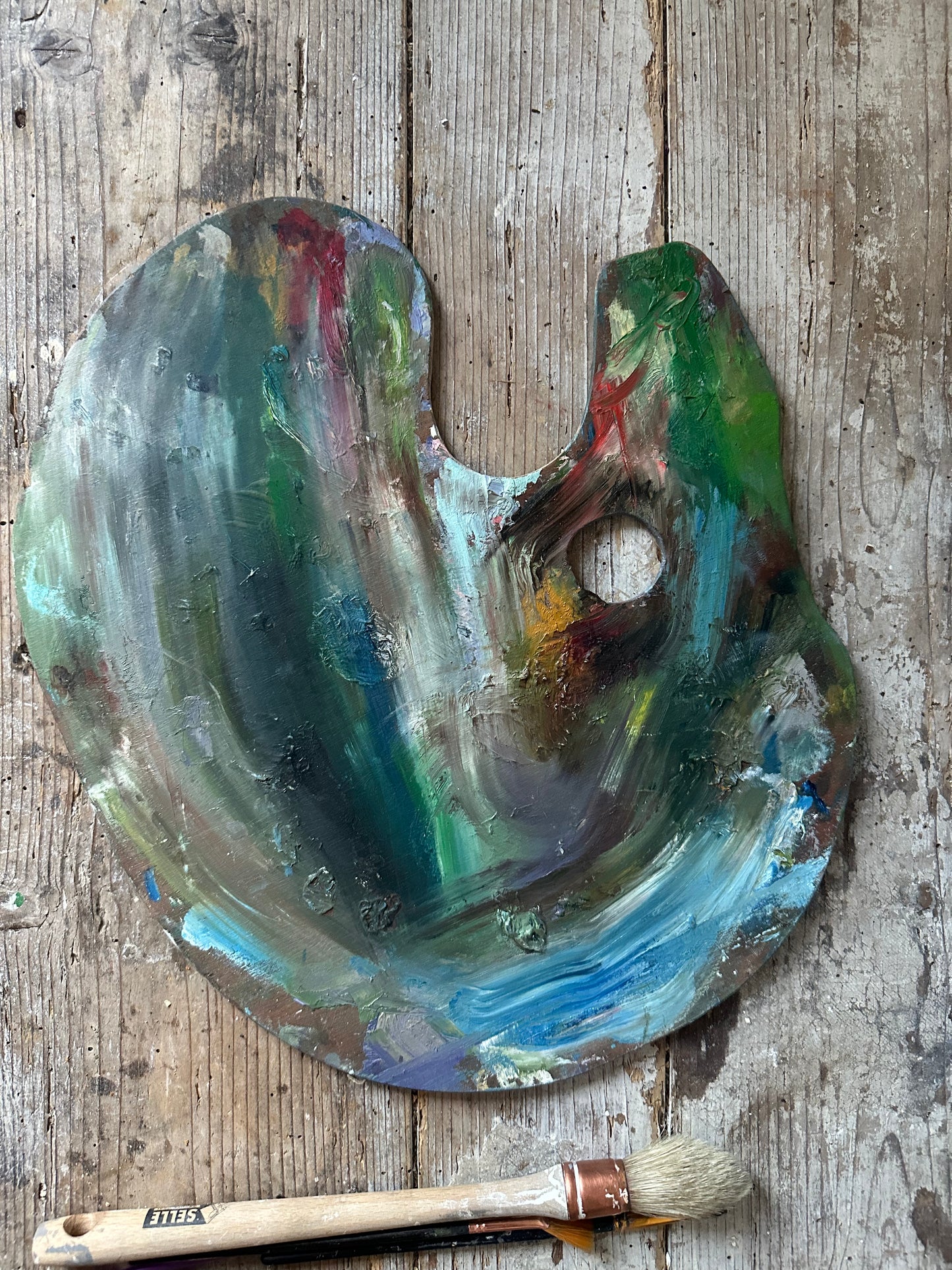 Tulipes et palette
