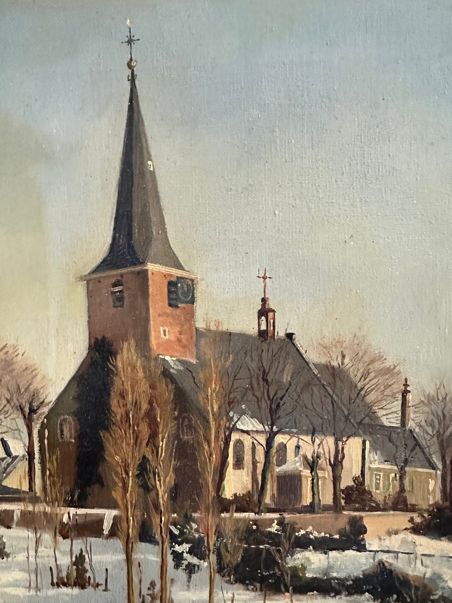 Église enneigée