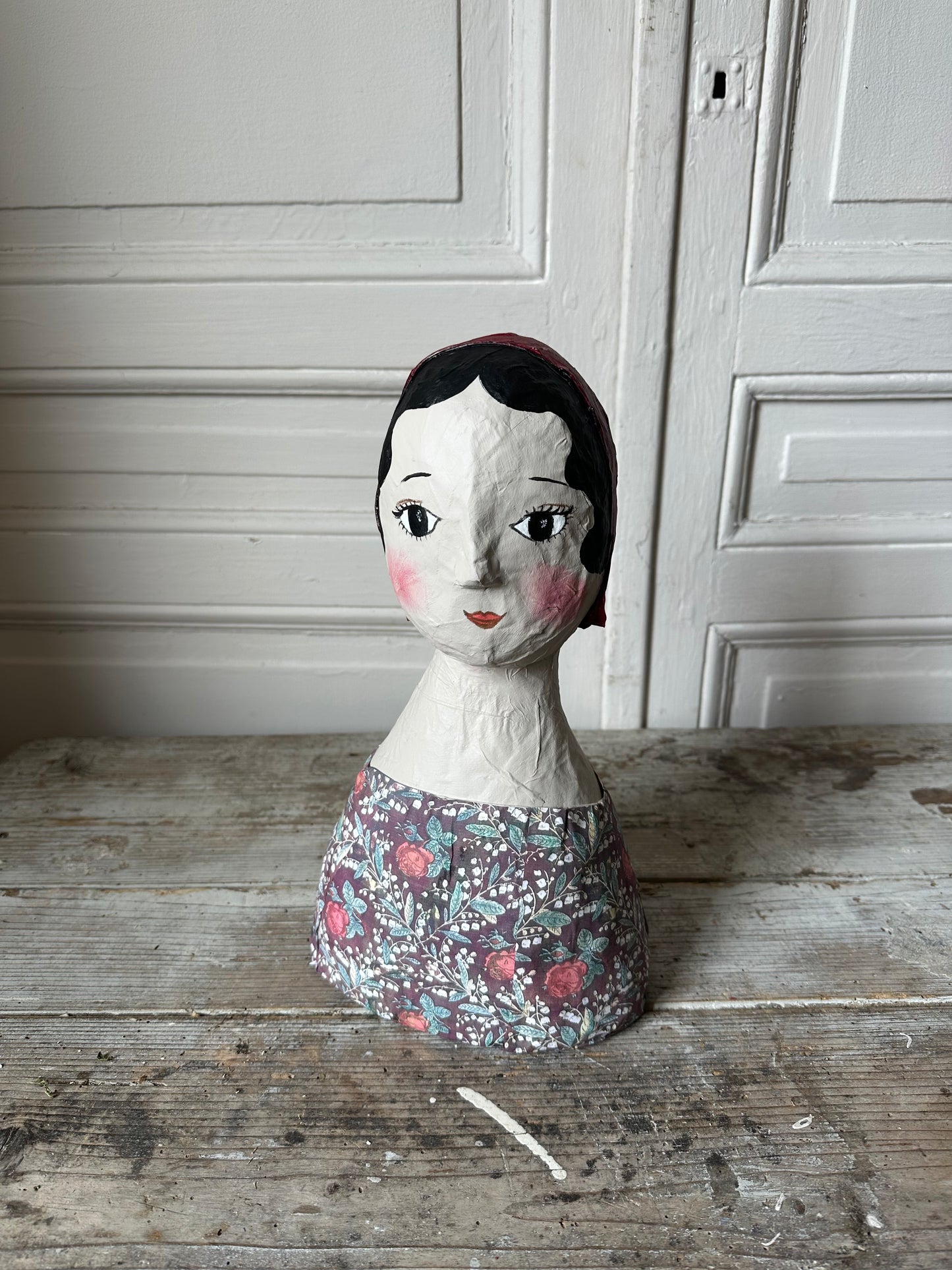 Marotte au bonnet bordeaux