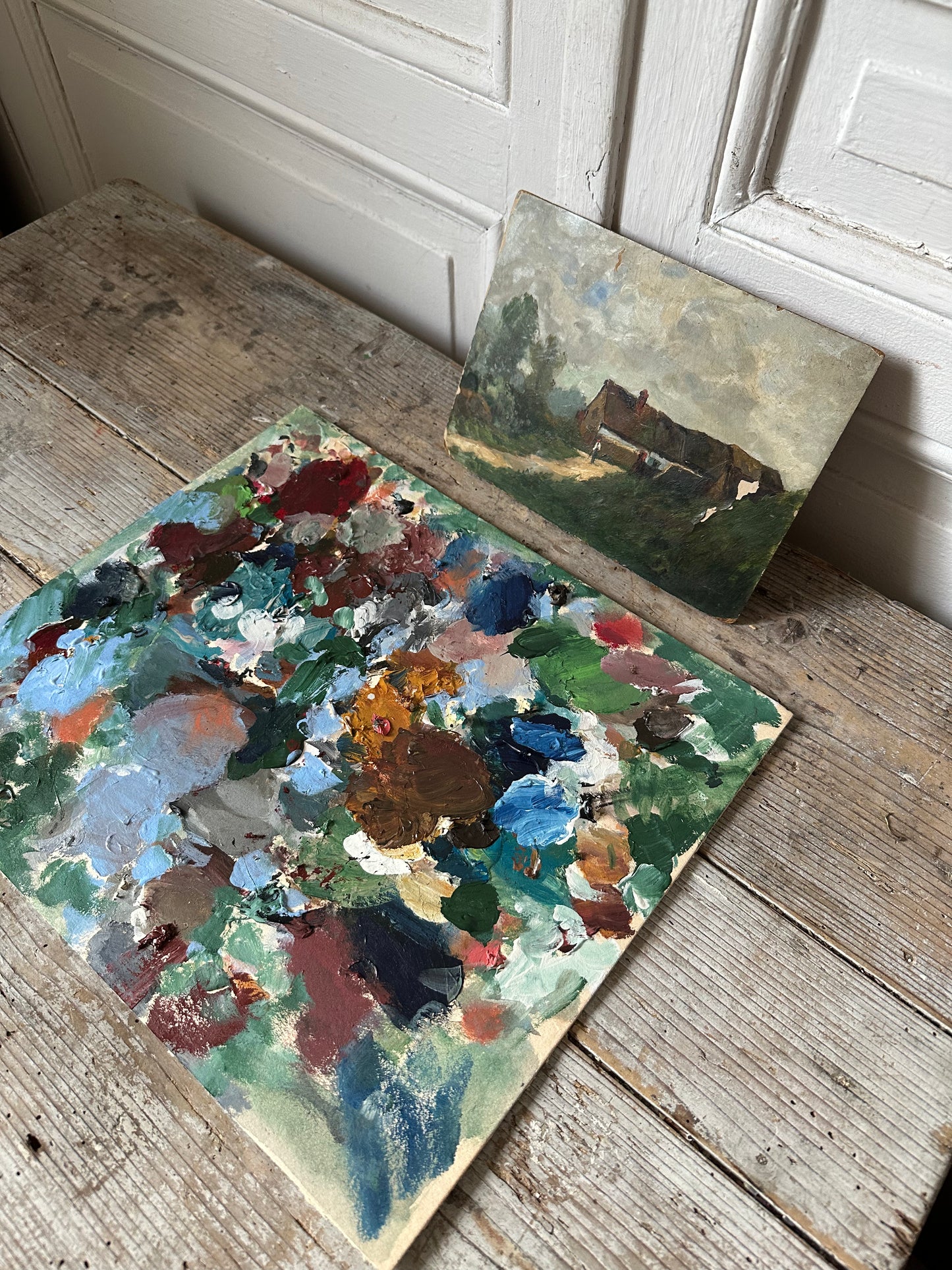 Palette et peinture