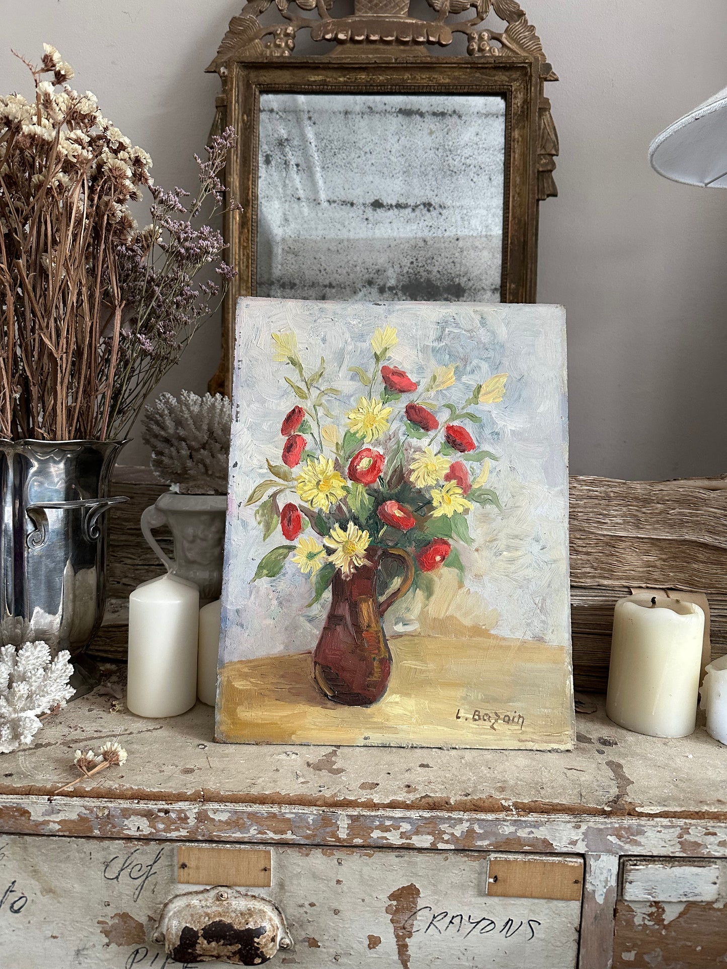Marguerites et coquelicots