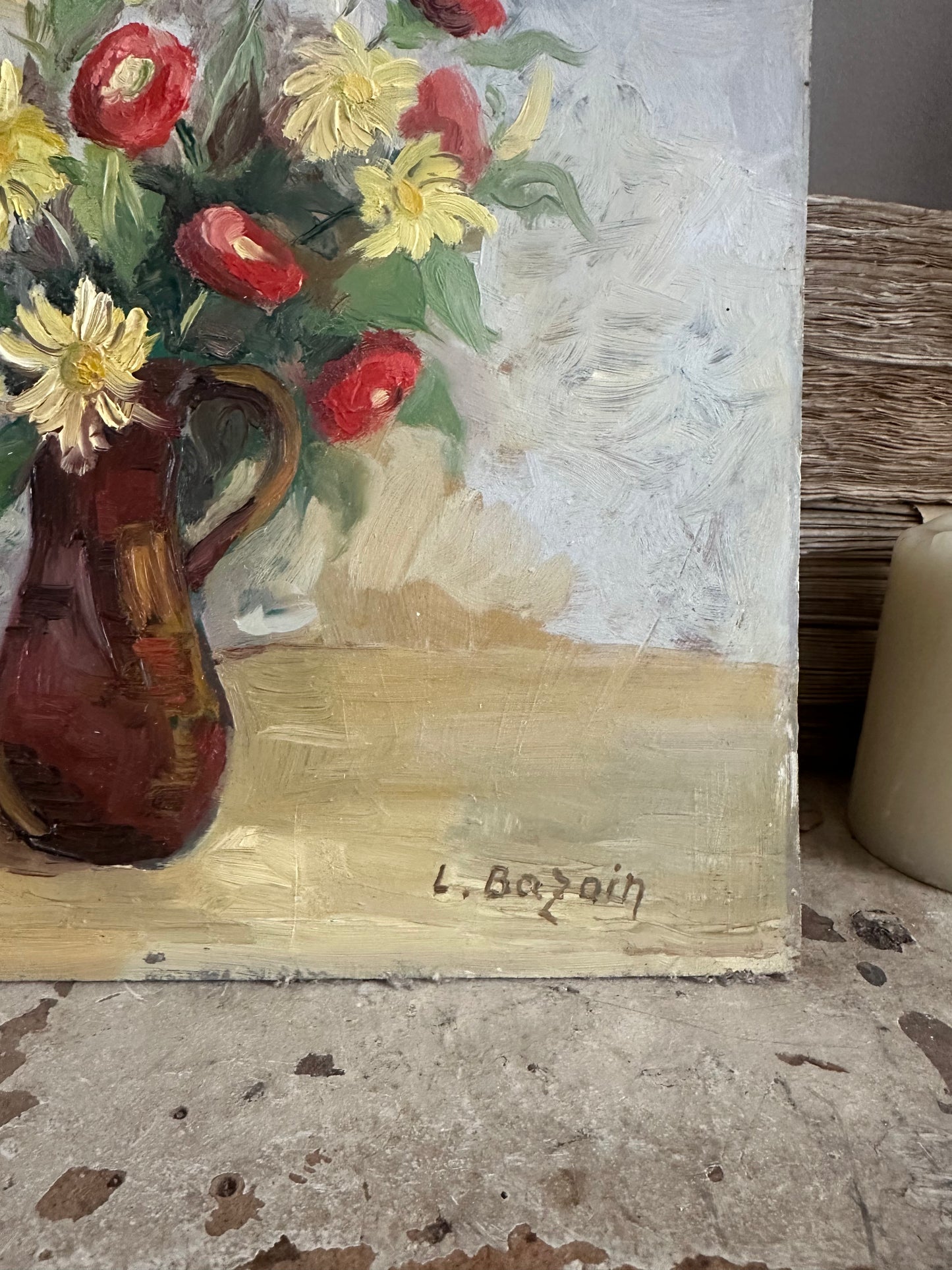 Marguerites et coquelicots
