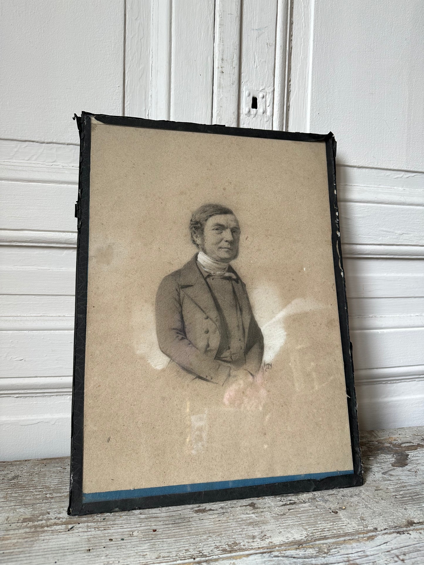 Portrait au fusain