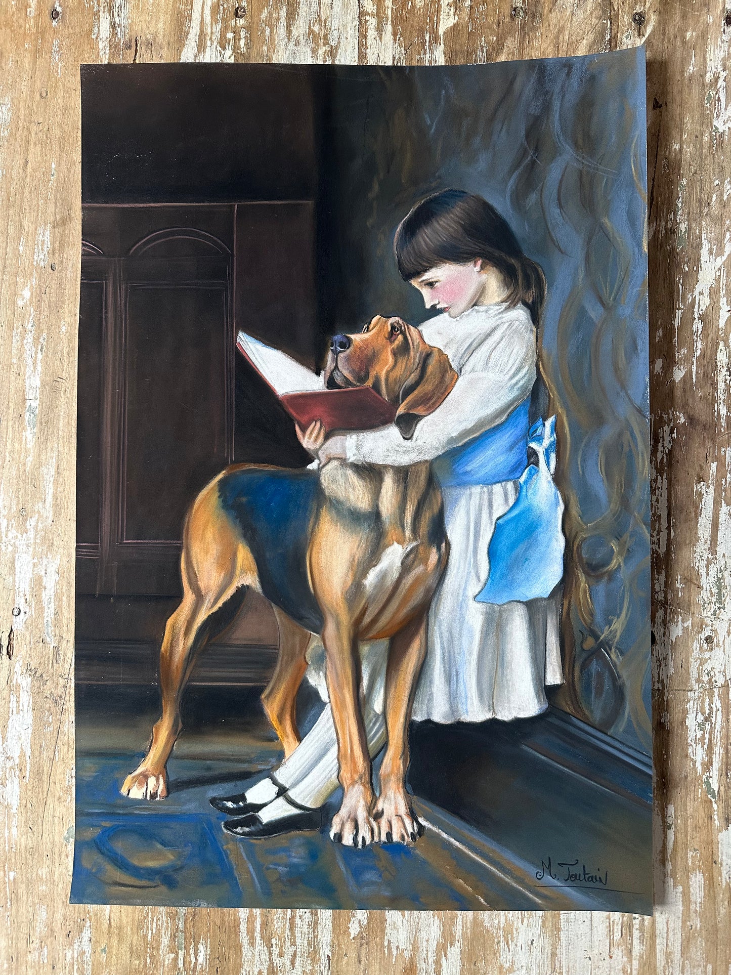 Dessin au pastel sec