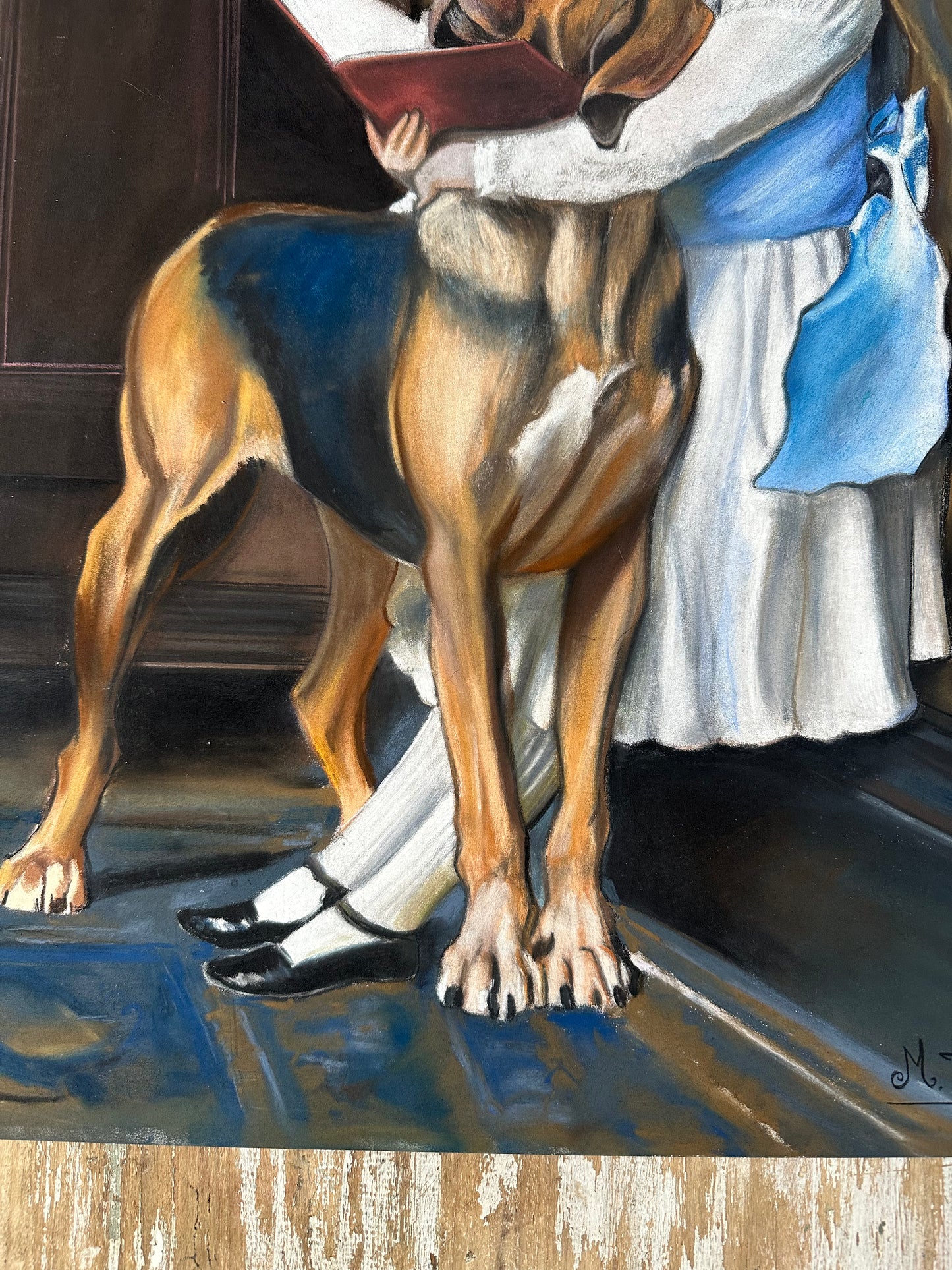 Dessin au pastel sec