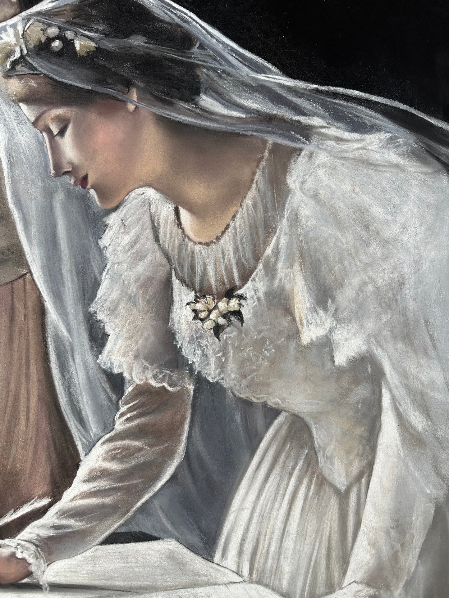 Dessin au pastel, le mariage
