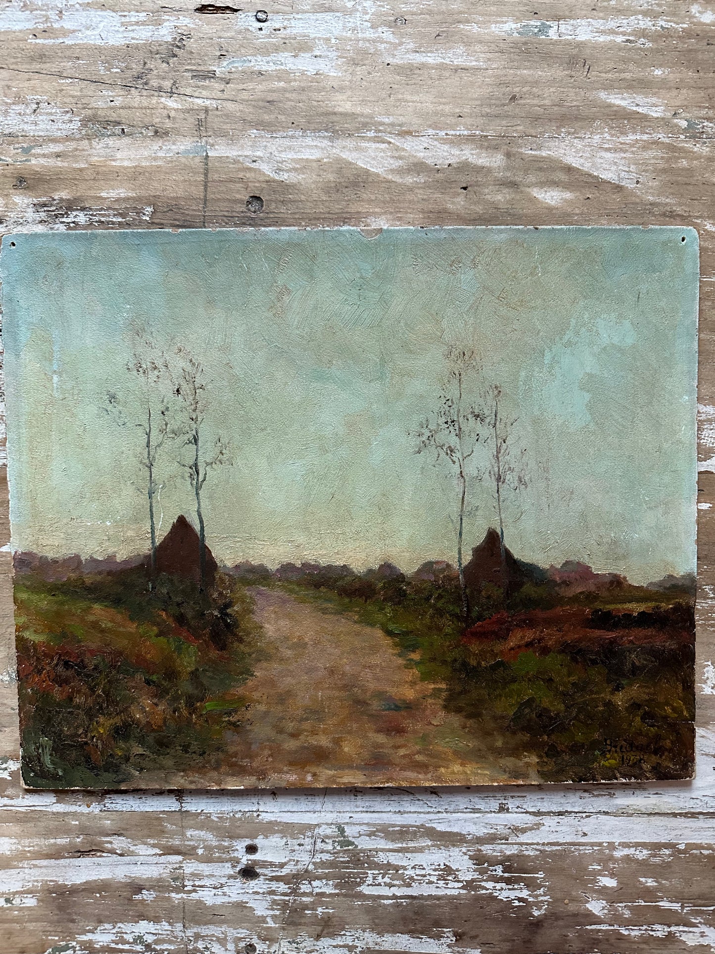 Paysage de campagne en hiver