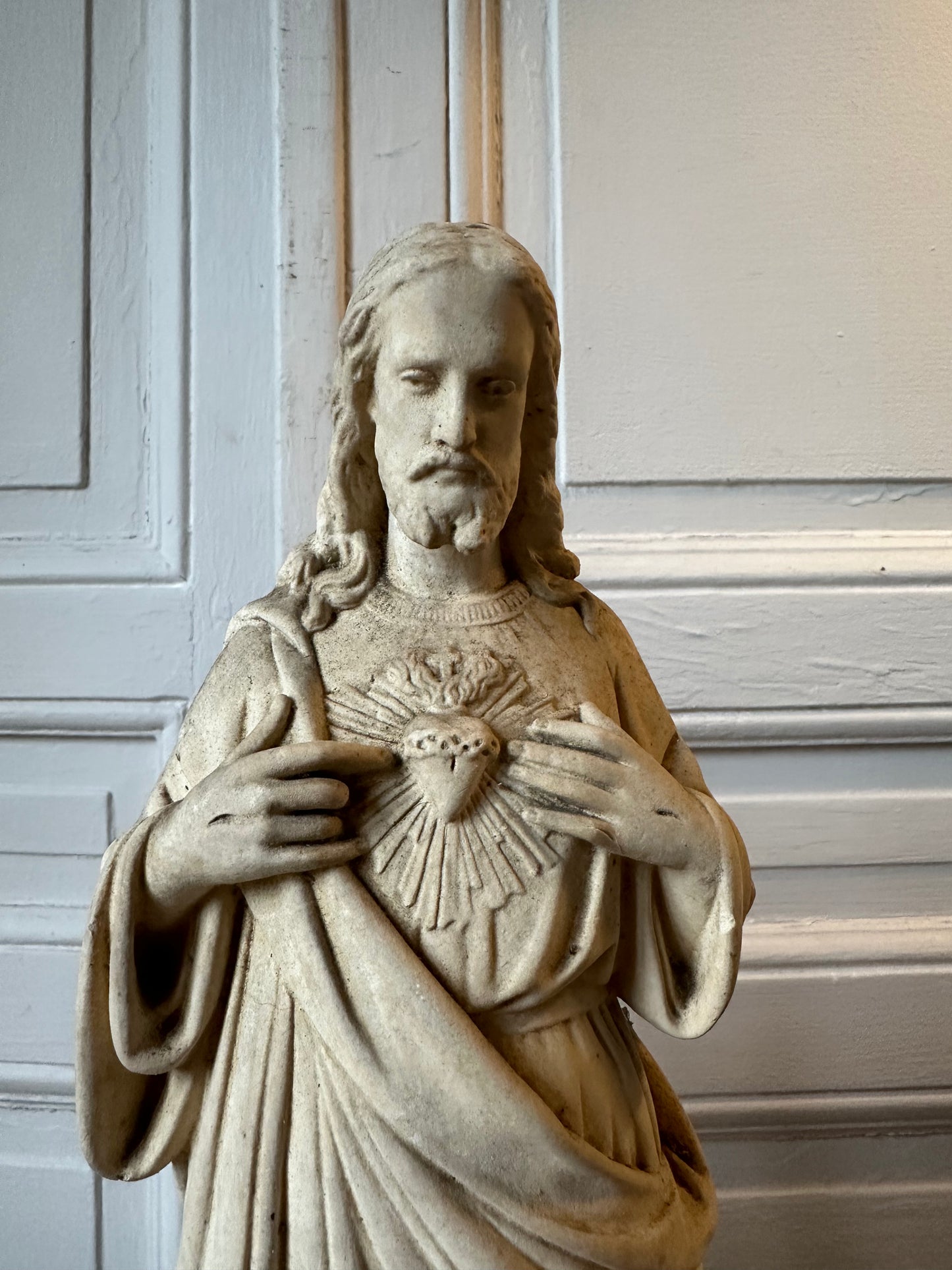Paire de statues religieuses
