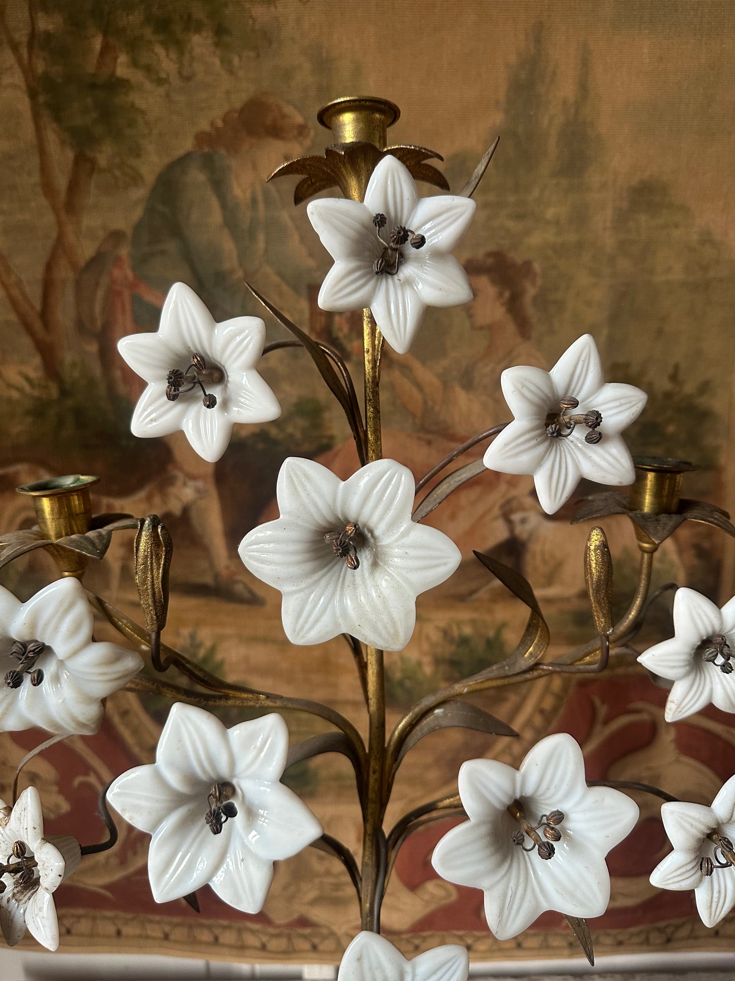 Bougeoir fleurs de lys