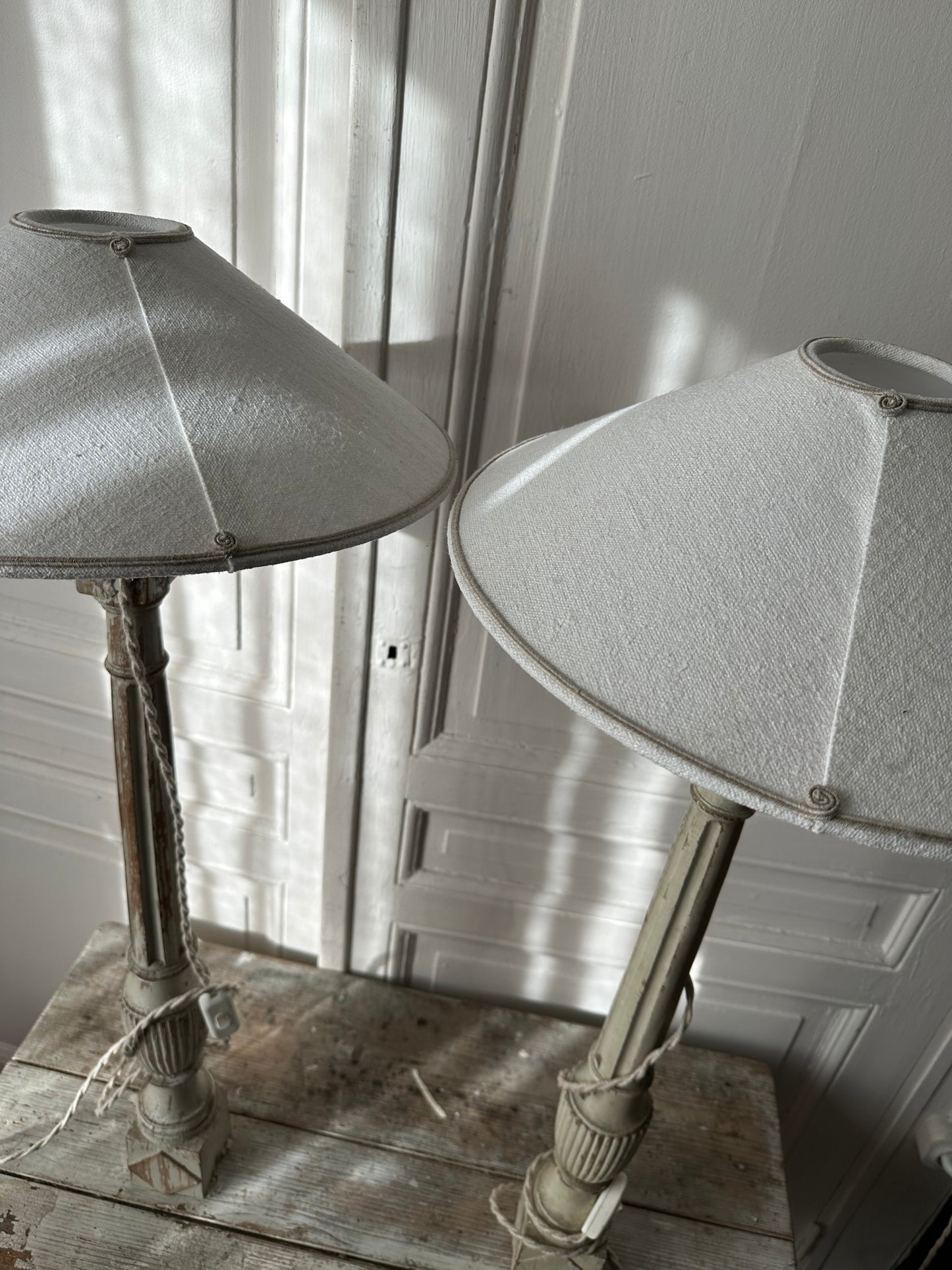 Paire de lampes balustres XIX eme siècle