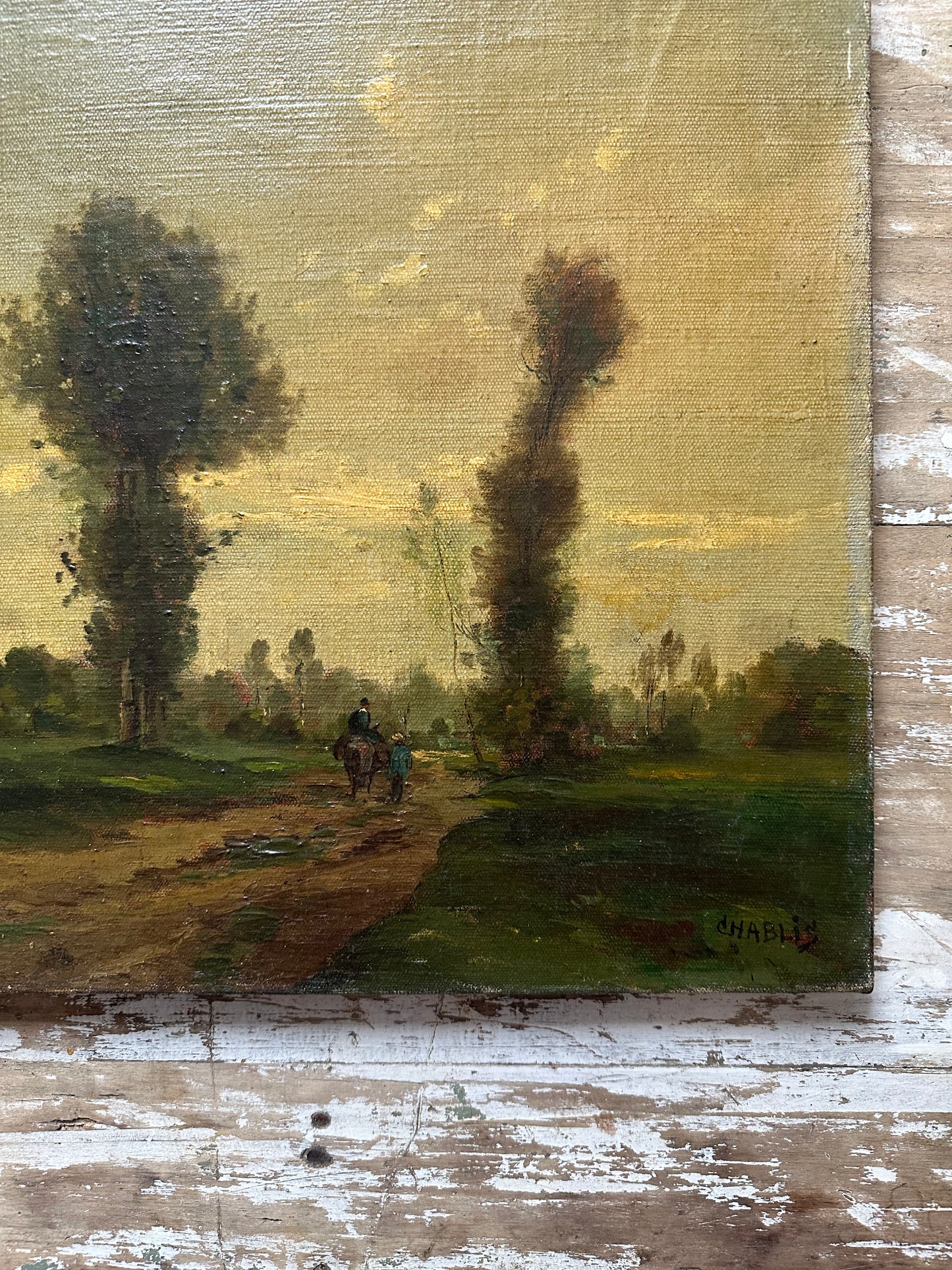 Paysage à l’huile
