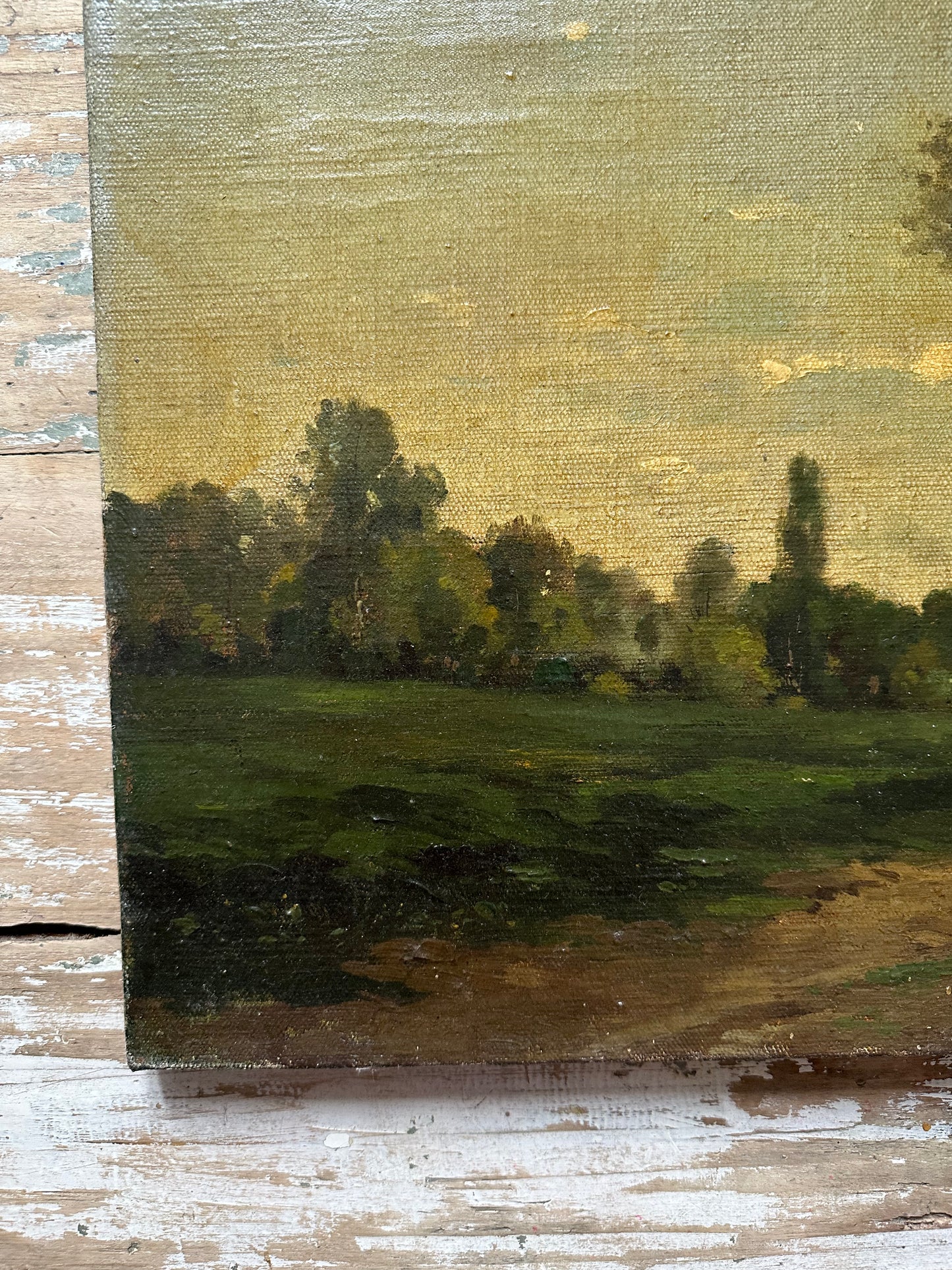 Paysage à l’huile