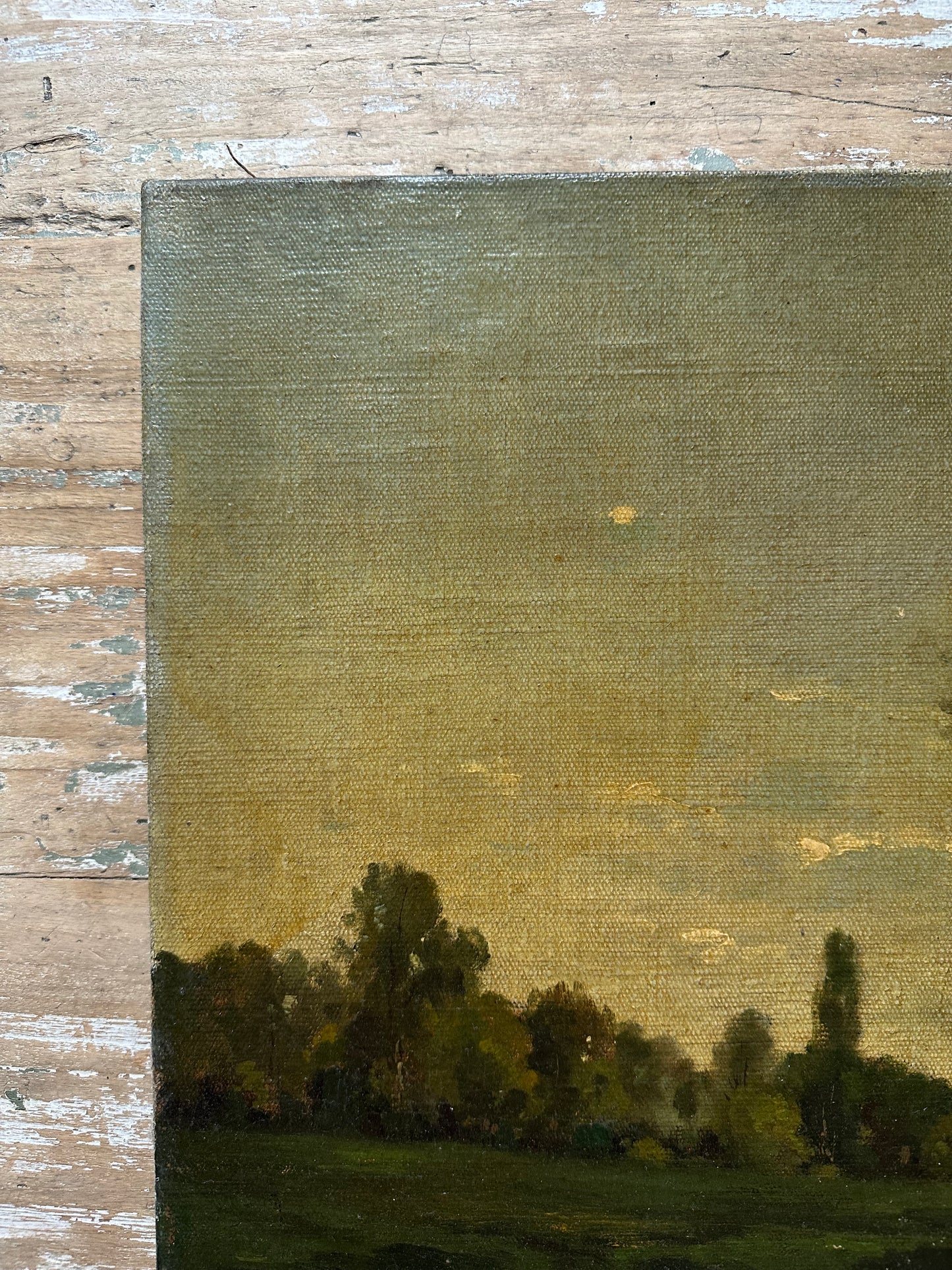 Paysage à l’huile