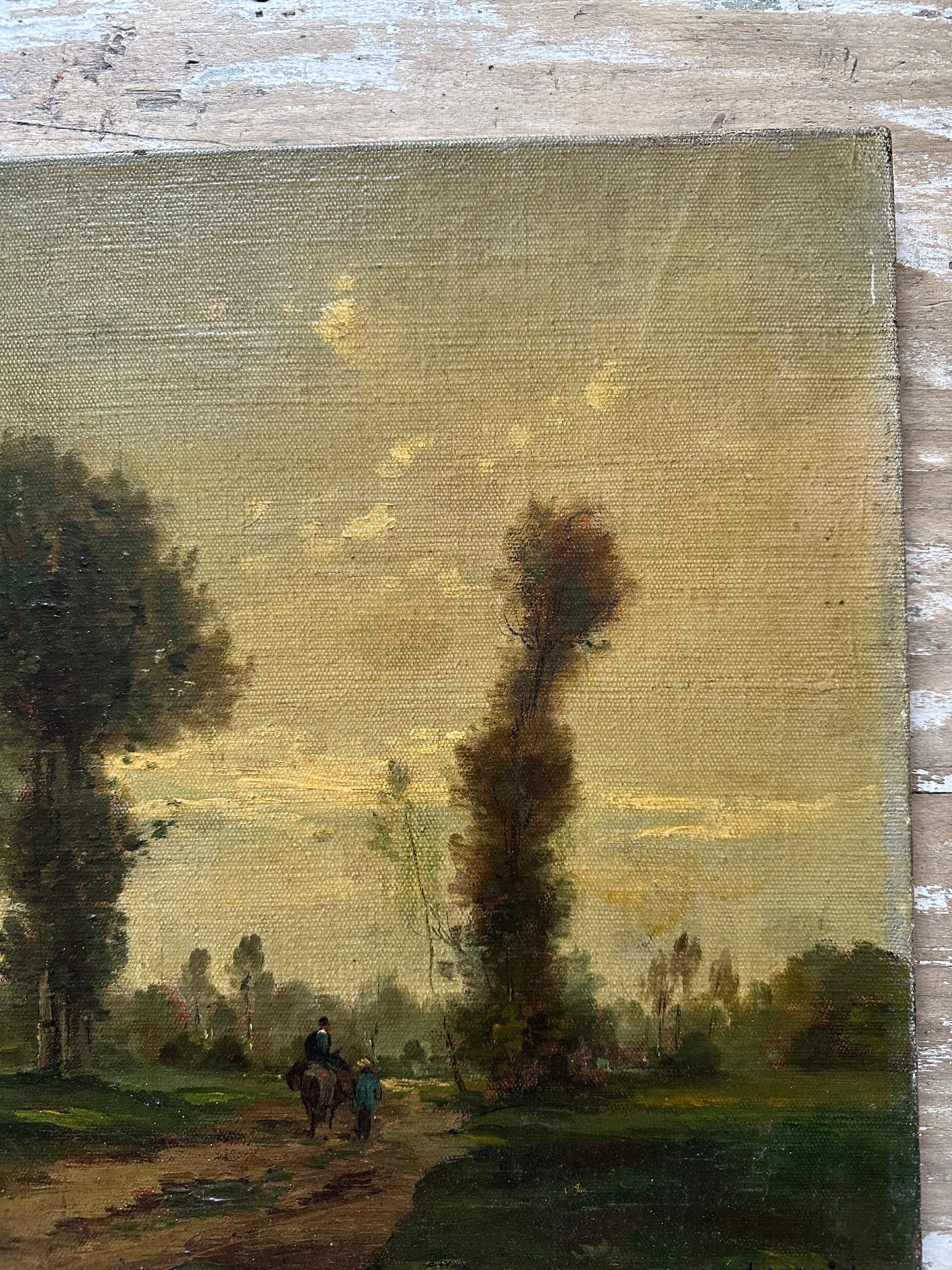 Paysage à l’huile