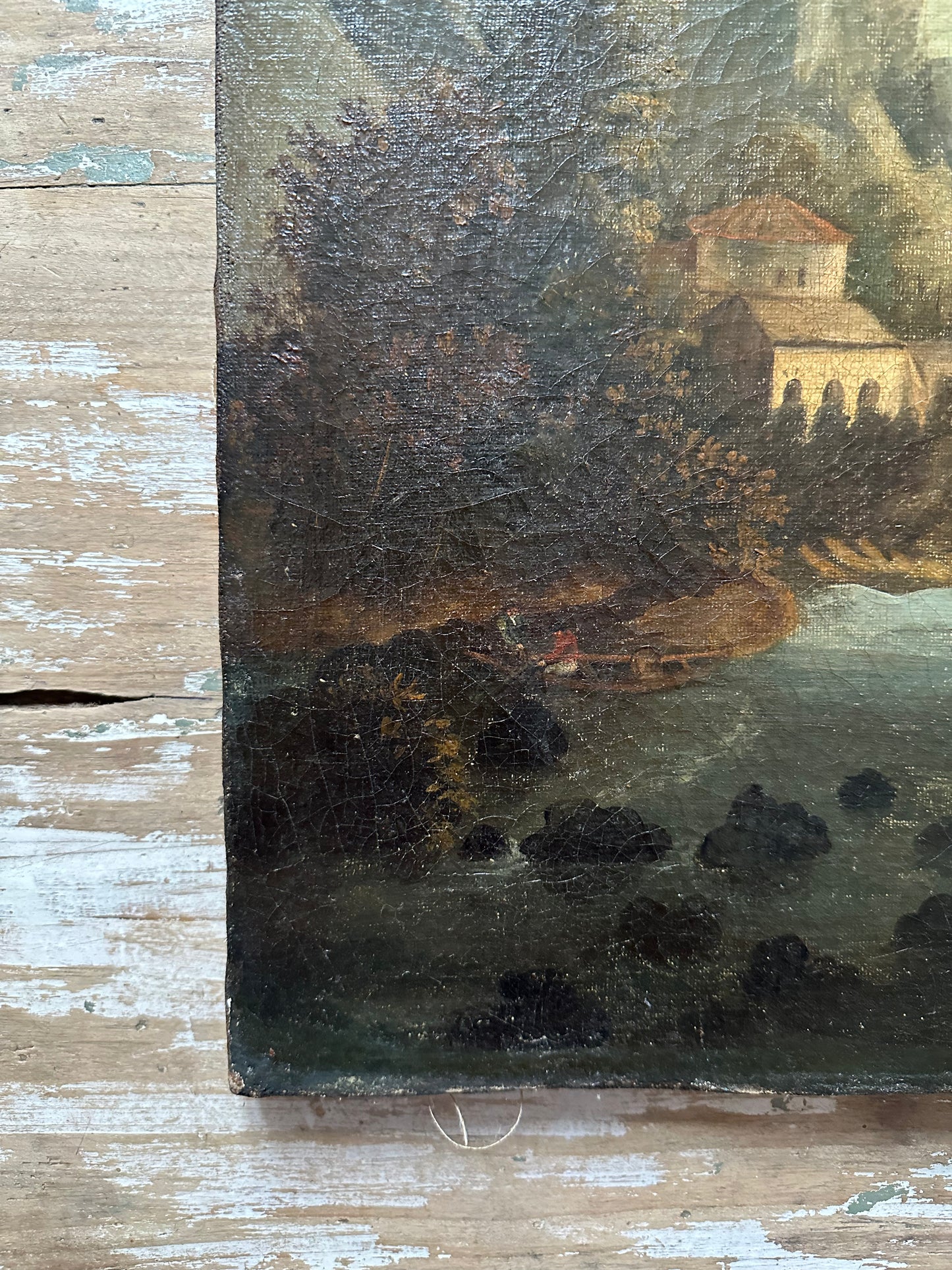 Paysage sur toile