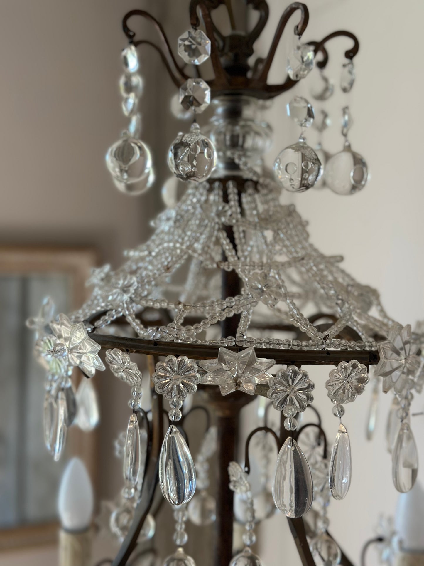 Lustre aux gouttes d’eau