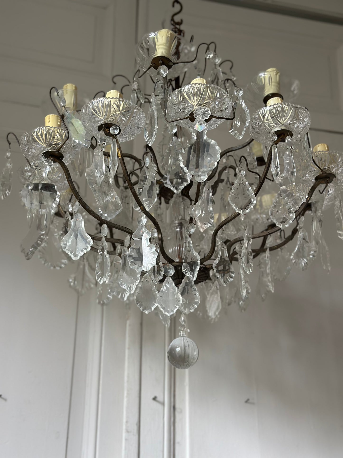 Lustre en cristal 18 feux