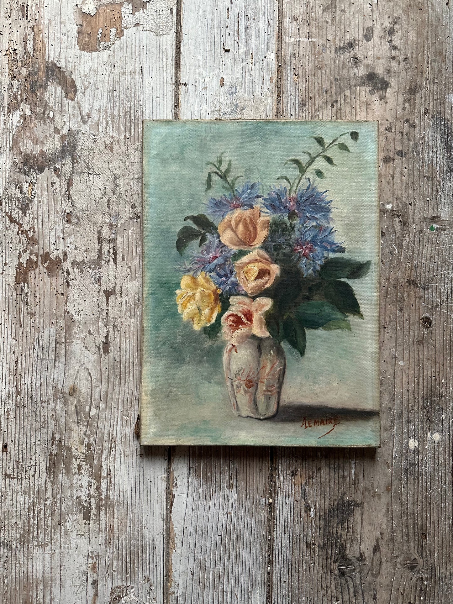 Roses et bleuets