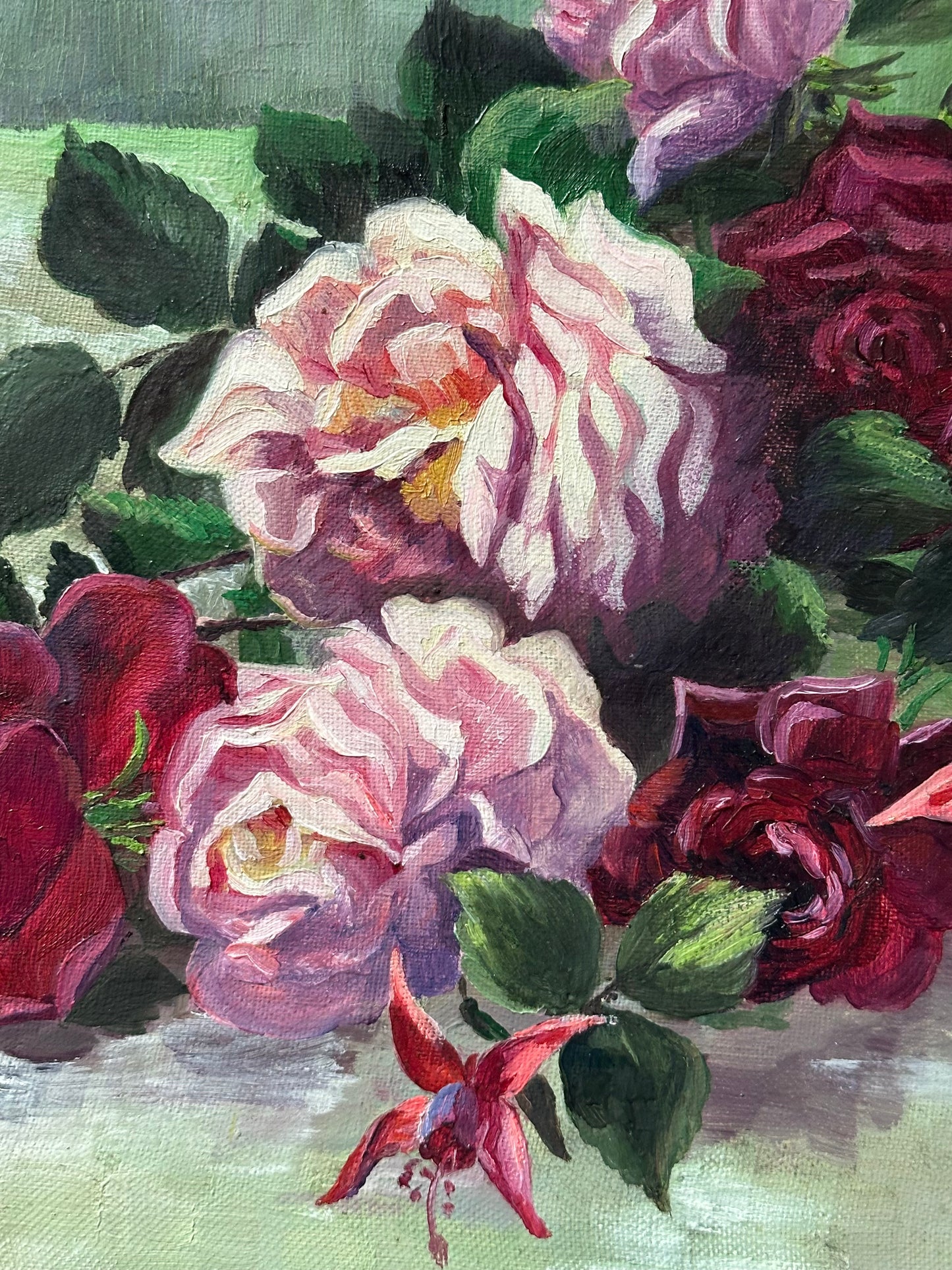Médaillon aux roses