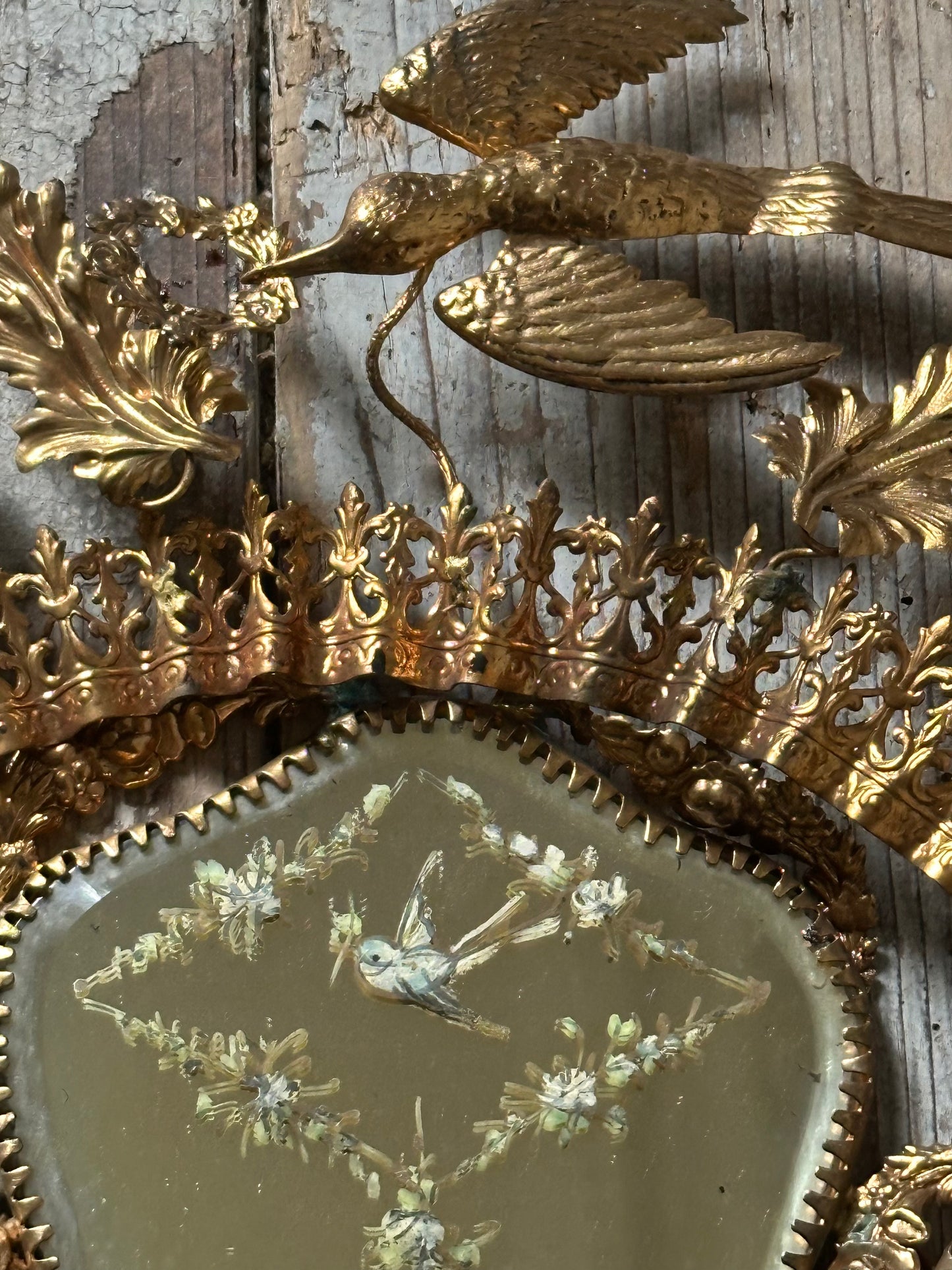 Miroir à la colombe bleue