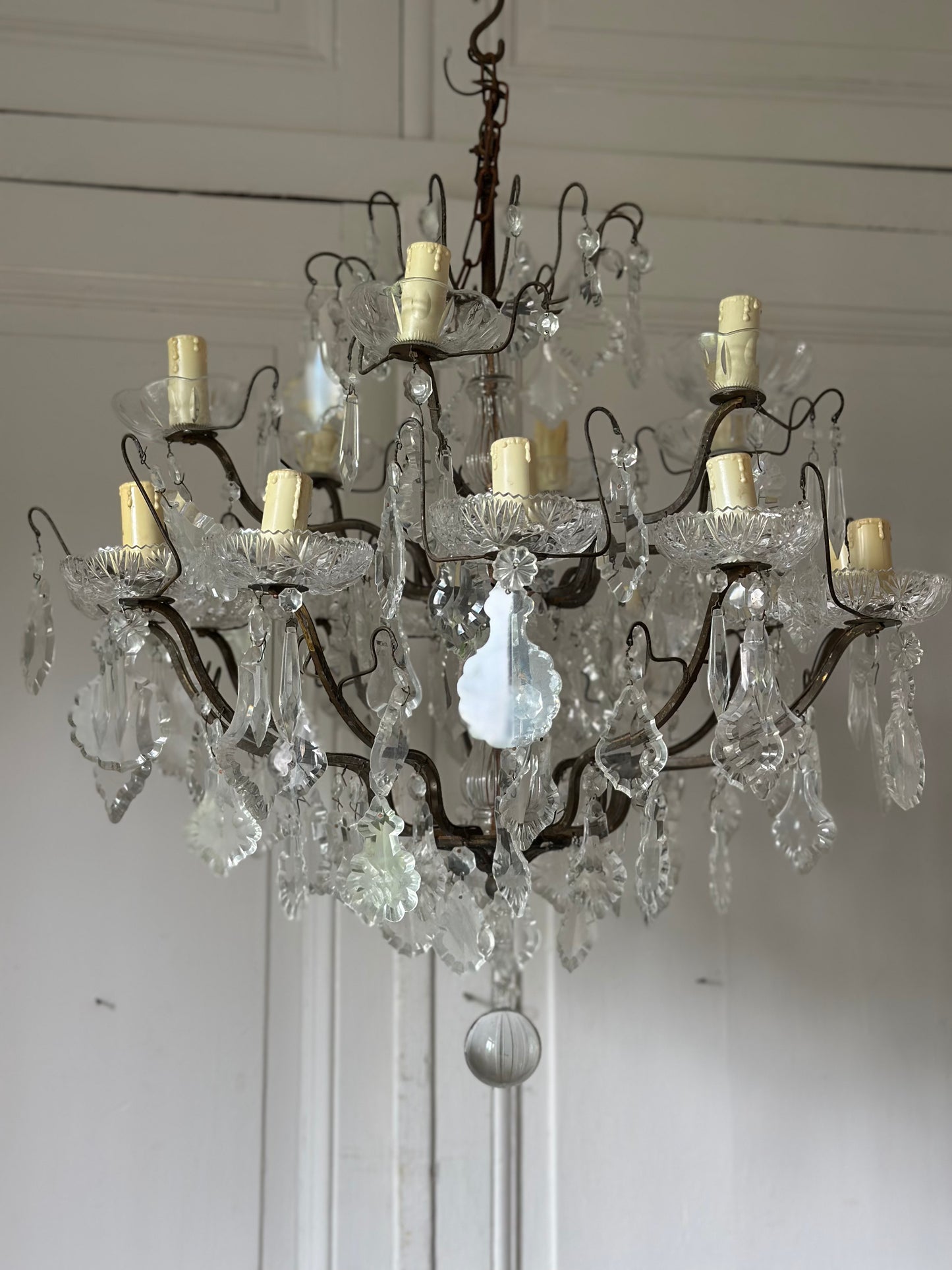 Lustre en cristal 18 feux