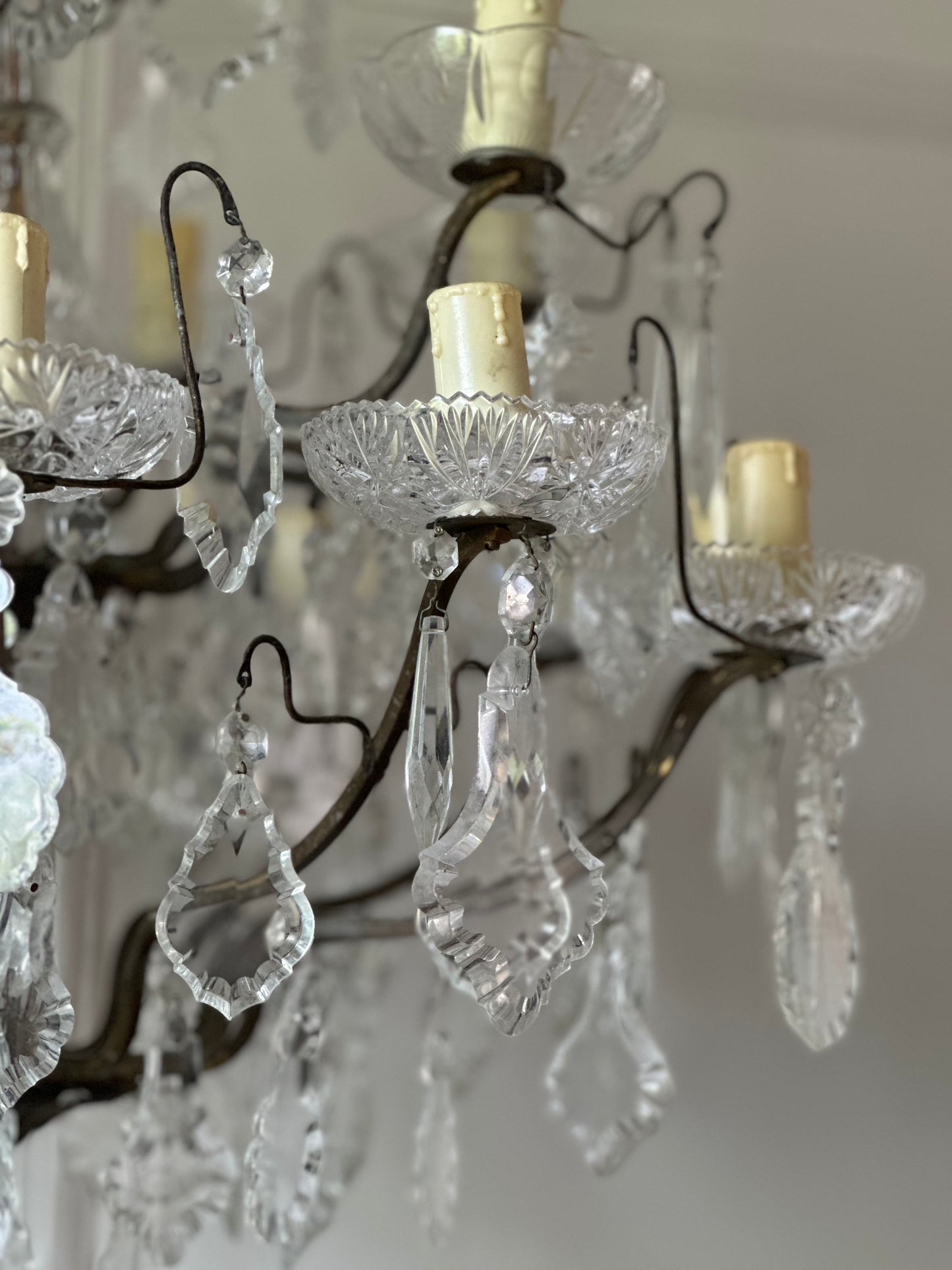 Lustre en cristal 18 feux