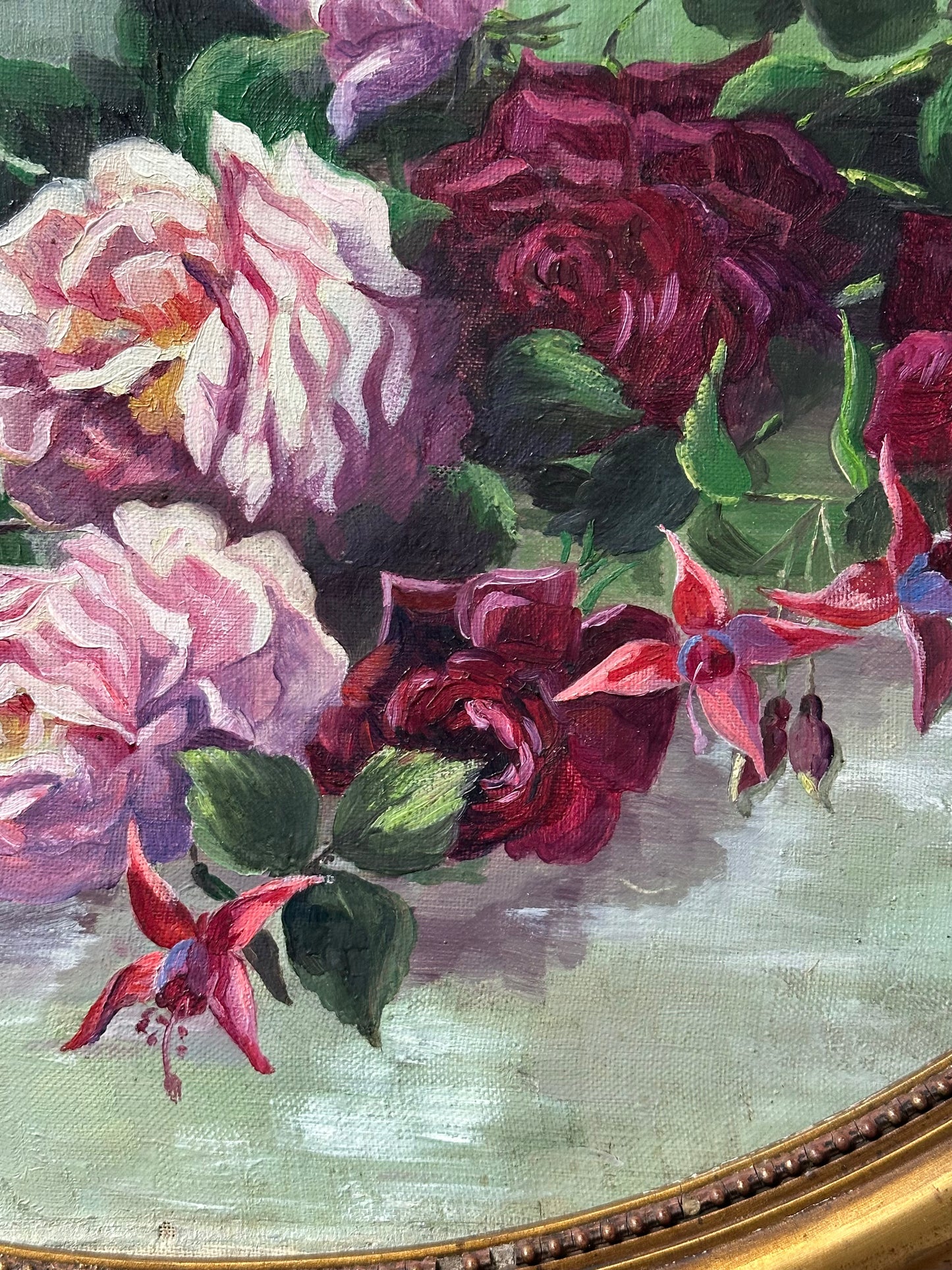 Médaillon aux roses