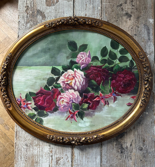 Médaillon aux roses