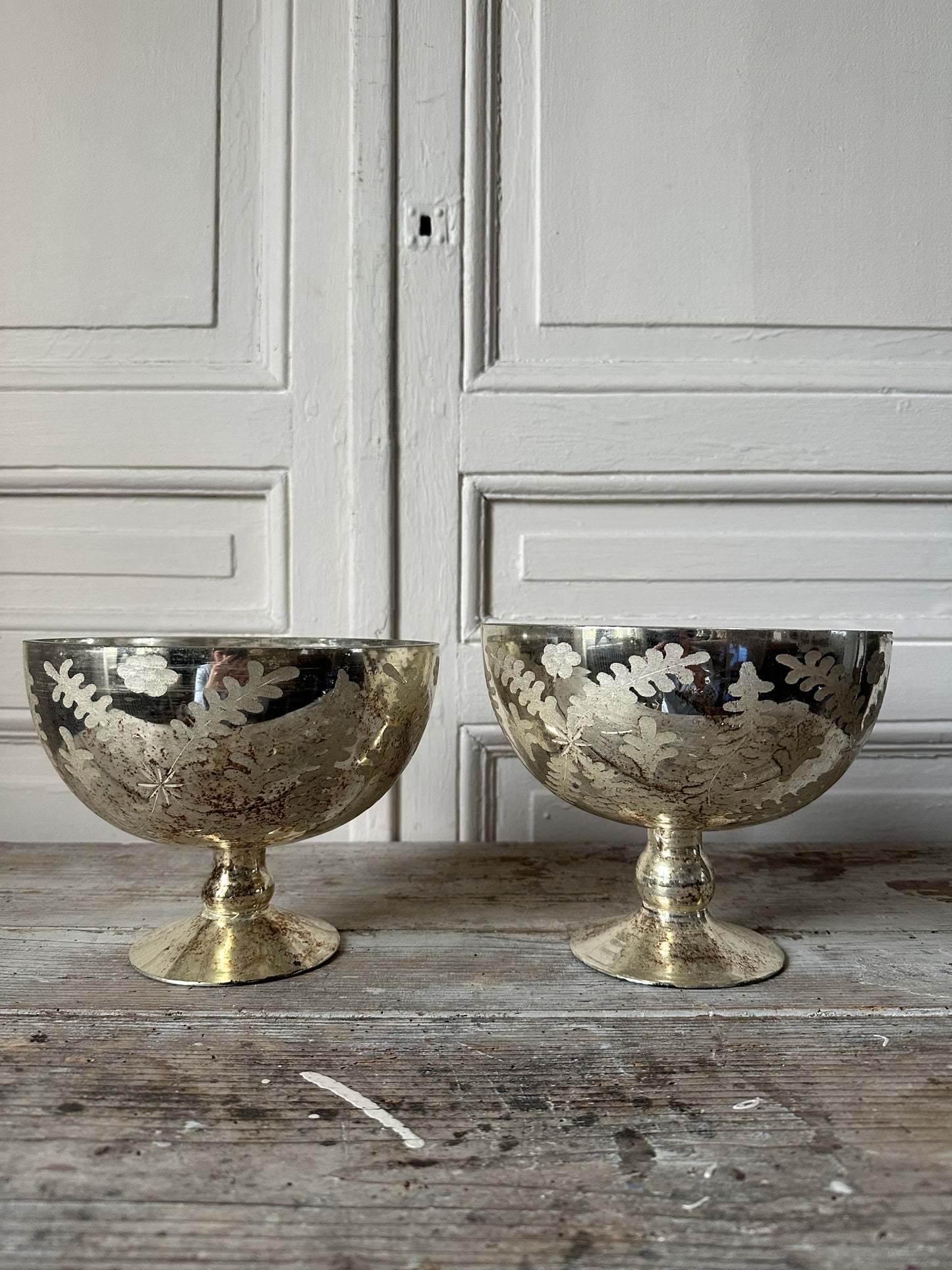 Paire de vases eglomises