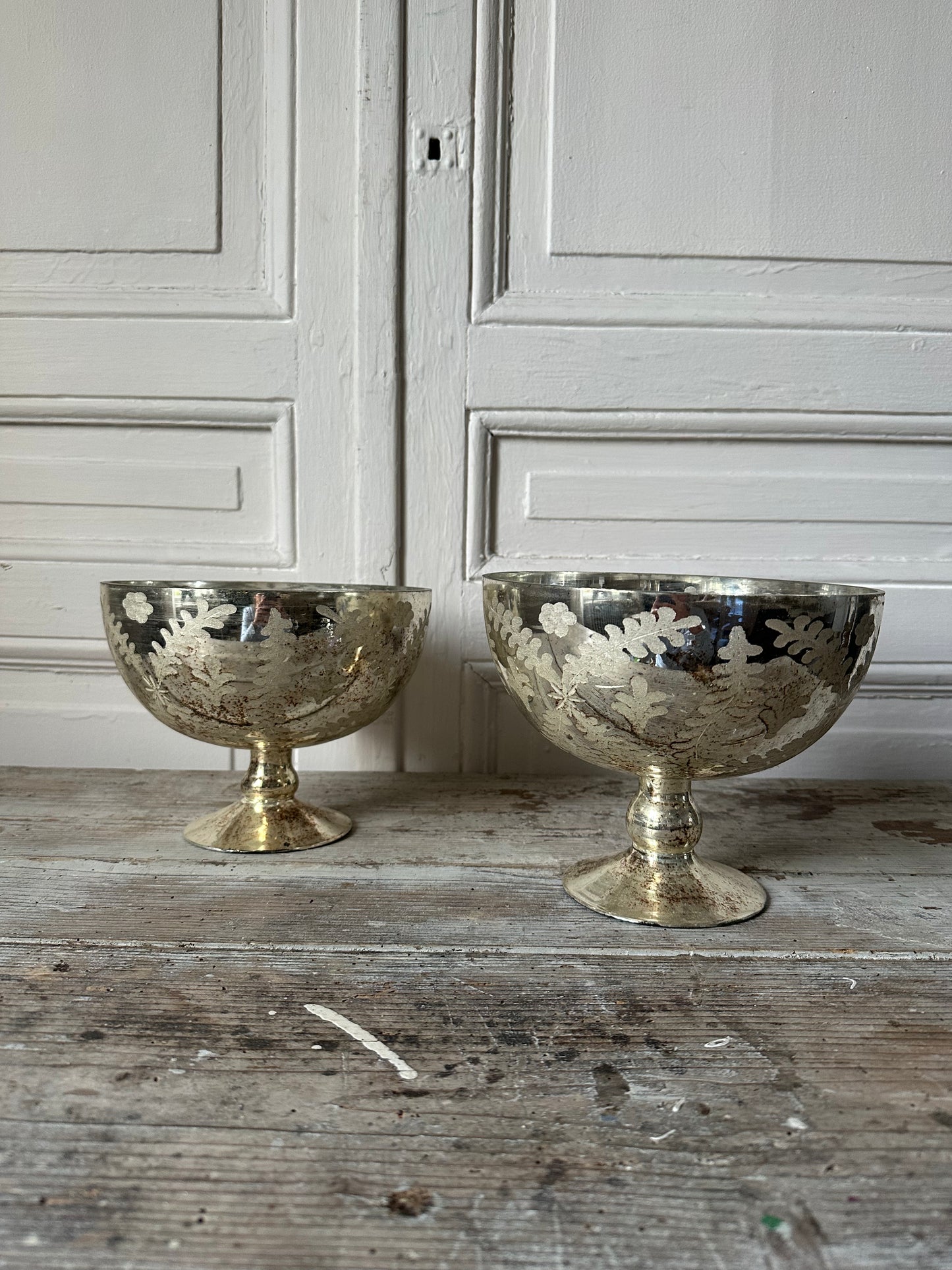 Paire de vases eglomises