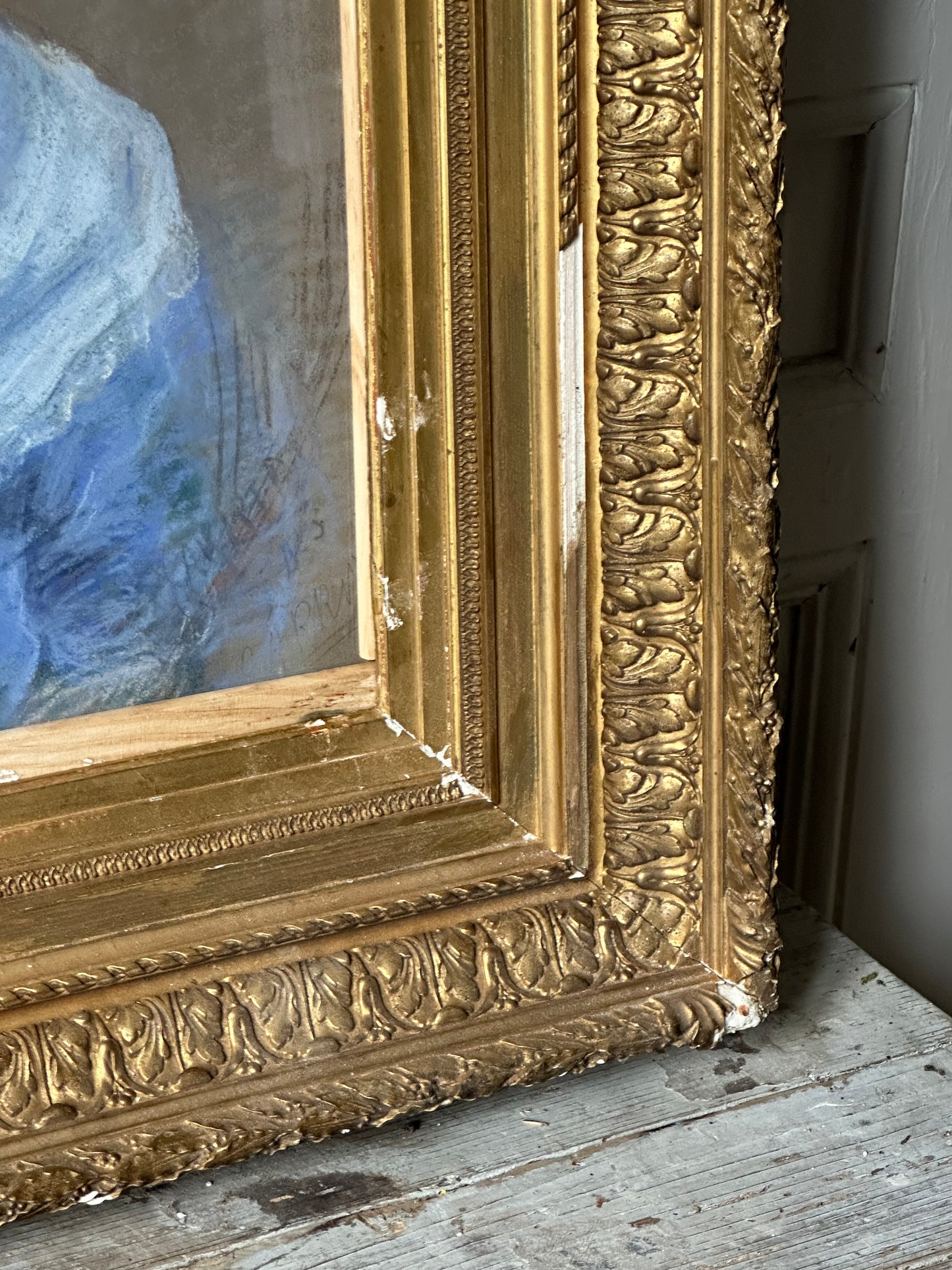 La dame en bleue
