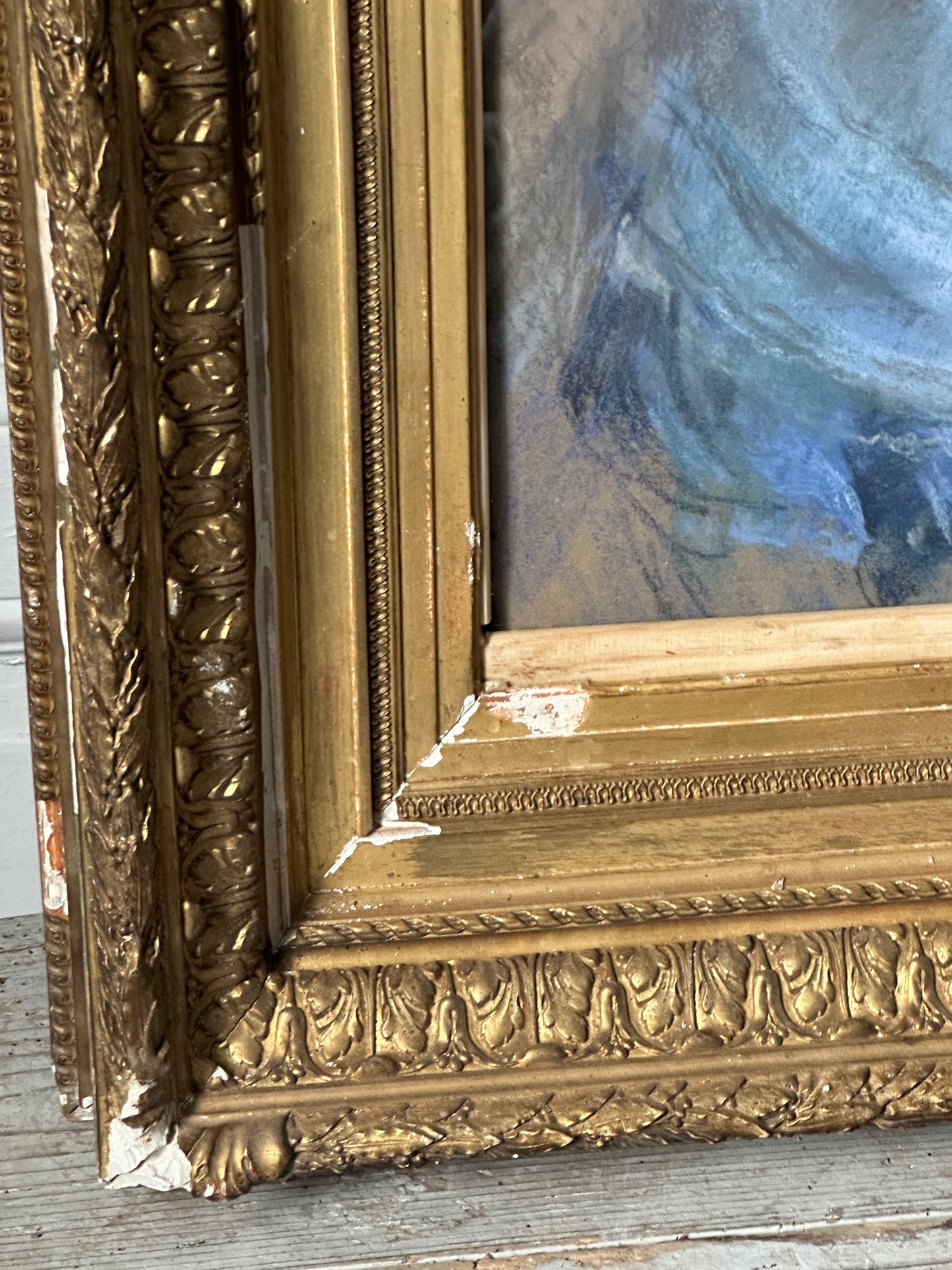 La dame en bleue