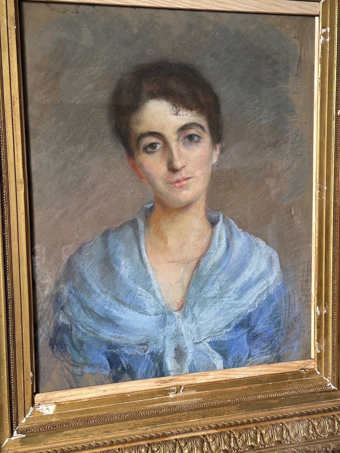 La dame en bleue