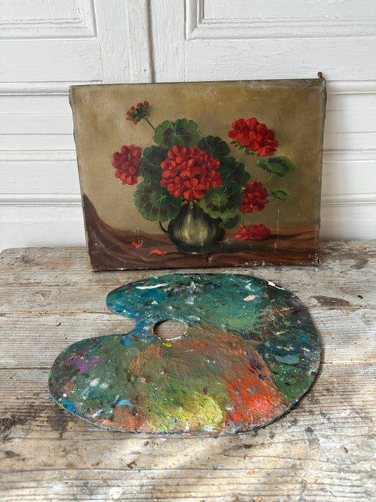 Palette de géraniums