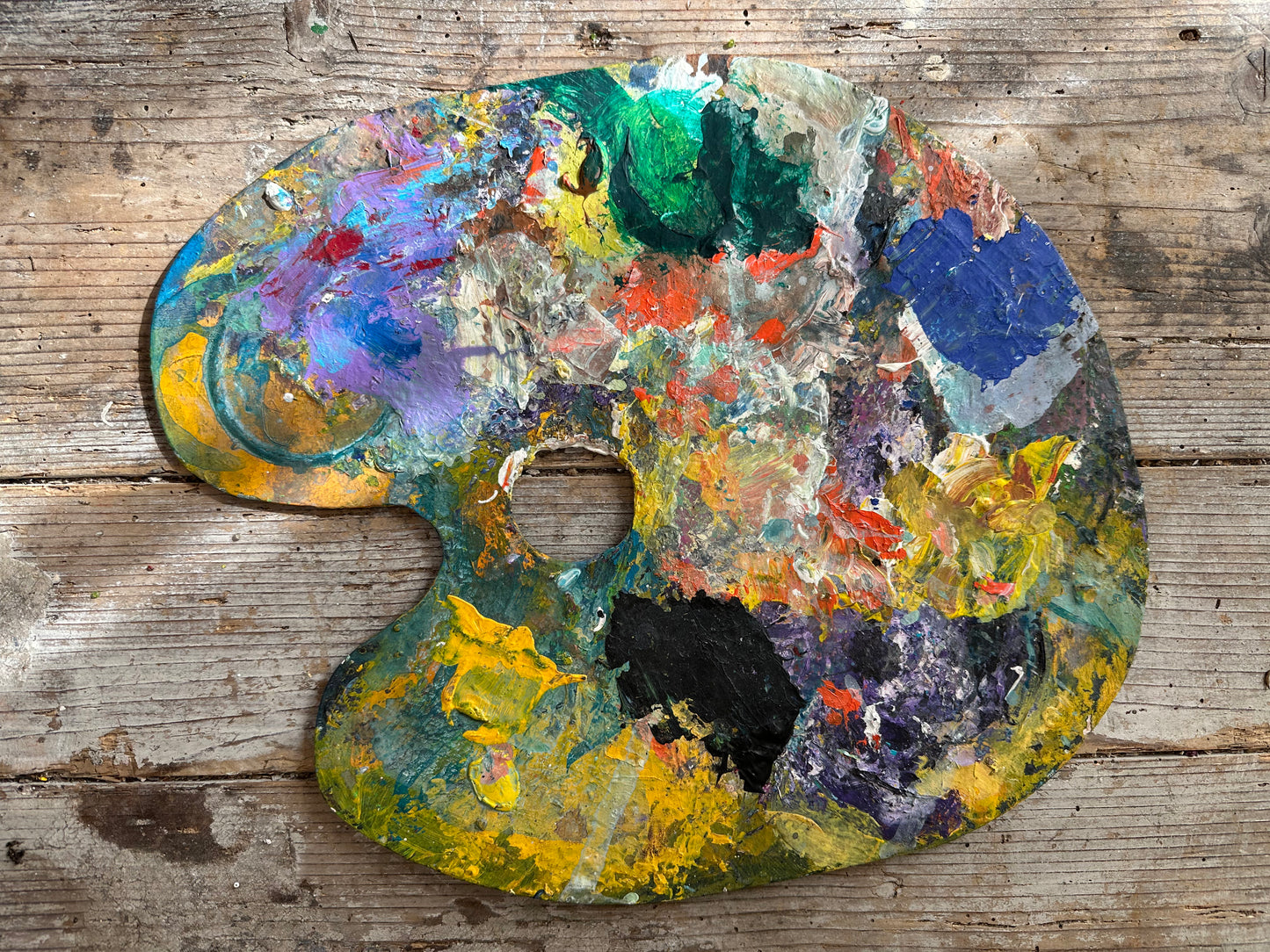 Palette de géraniums