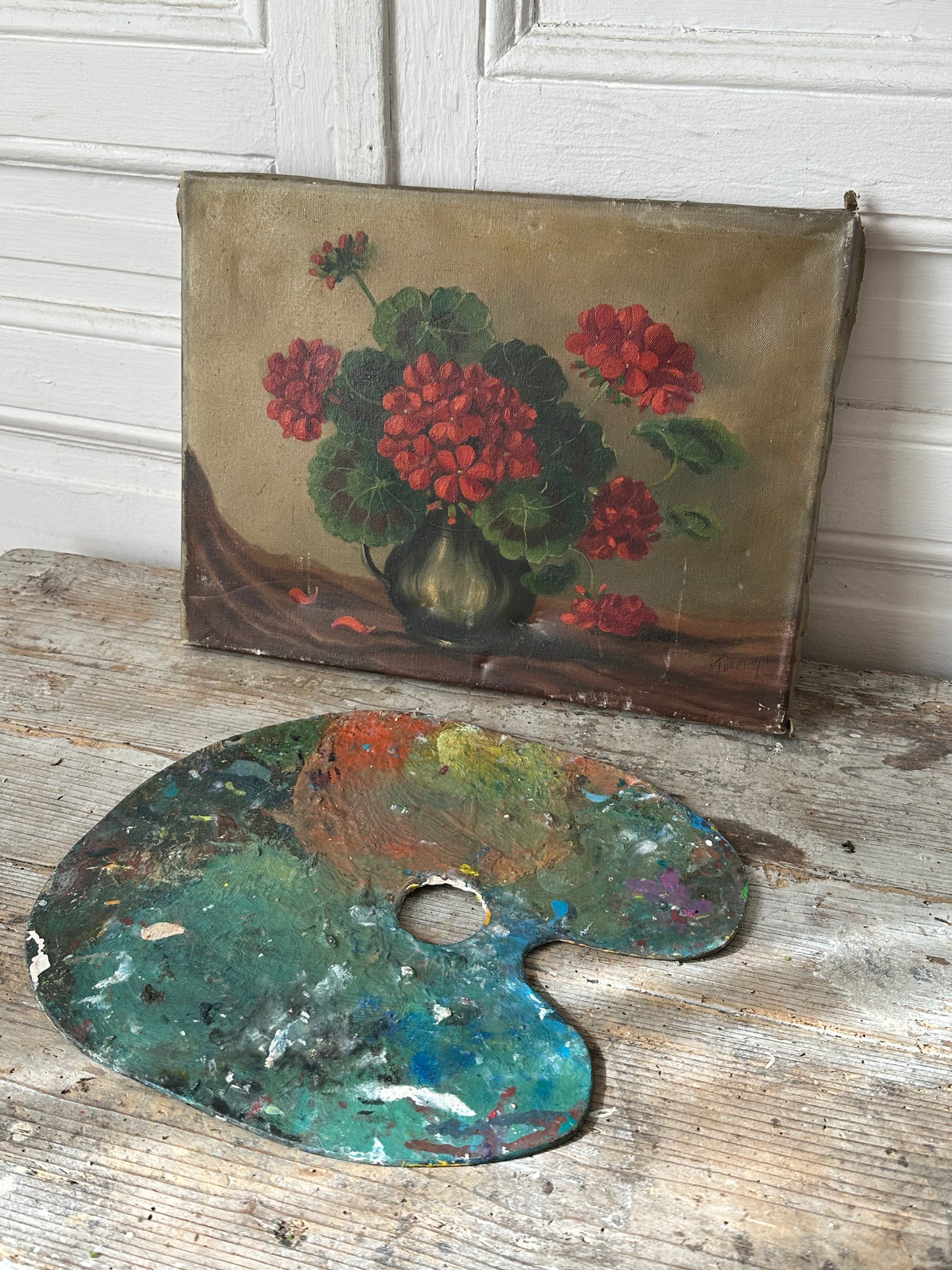Palette de géraniums