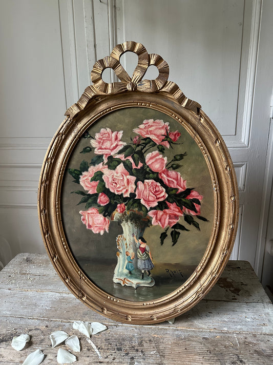 Médaillon aux roses
