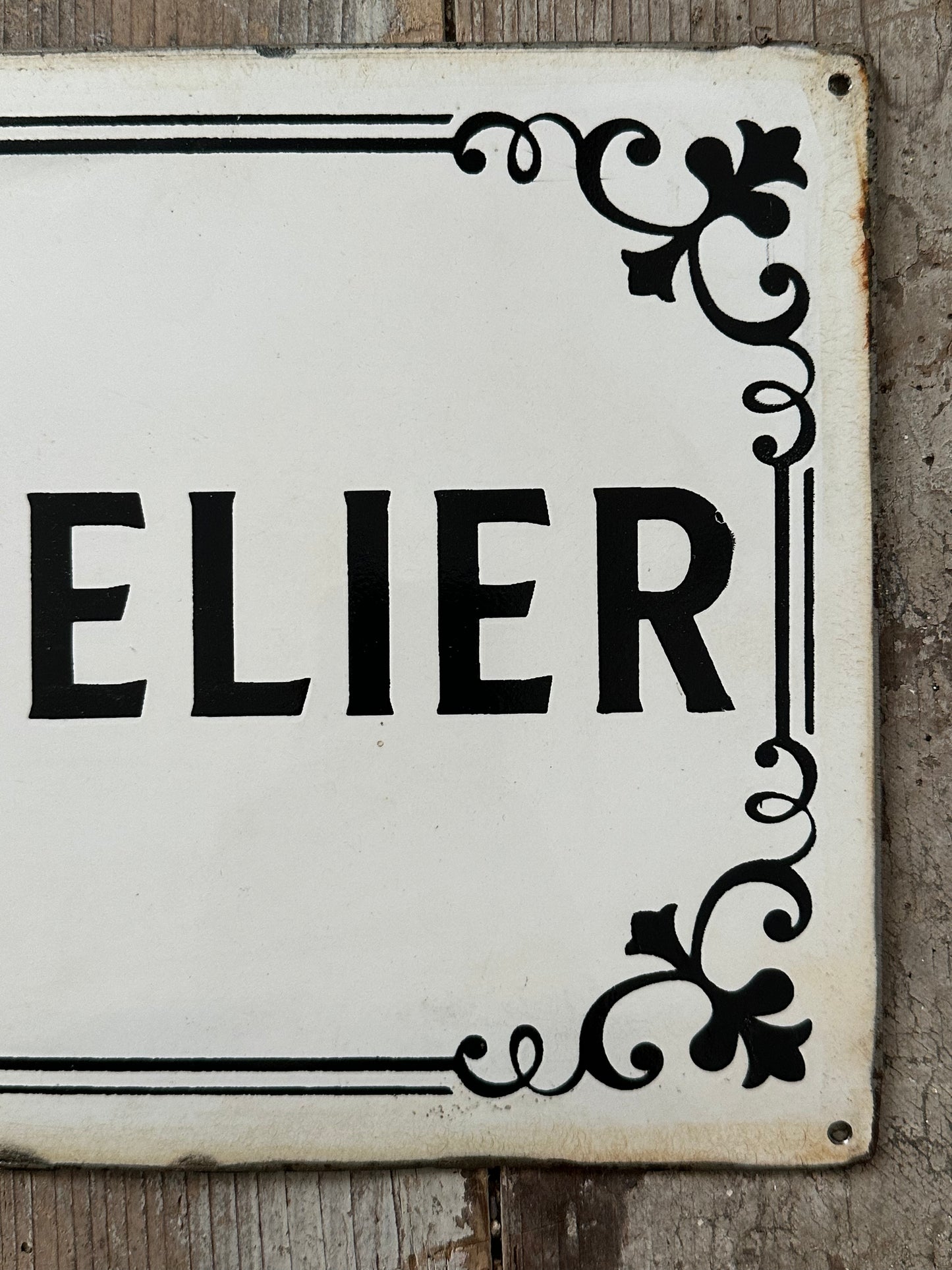 Plaque atelier
