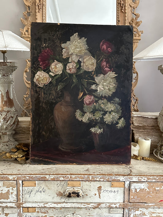 Roses et pivoines