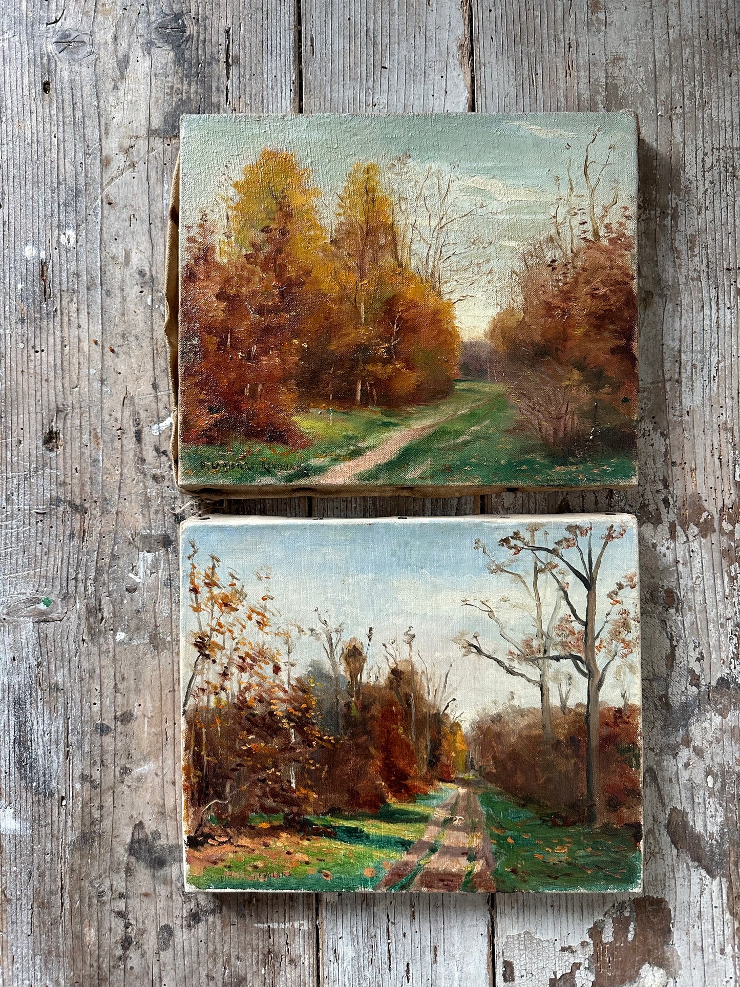 Paire de paysages