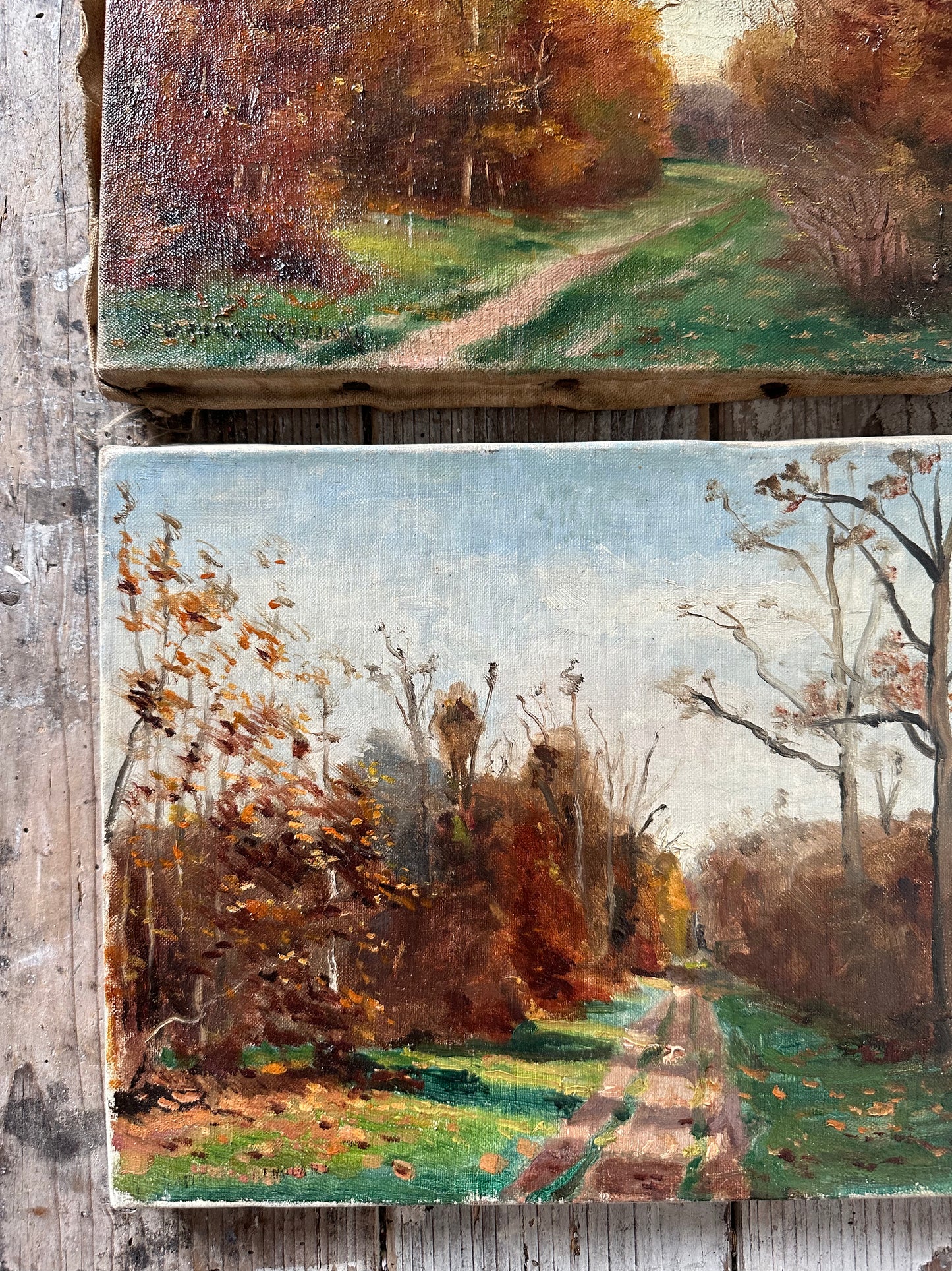 Paire de paysages