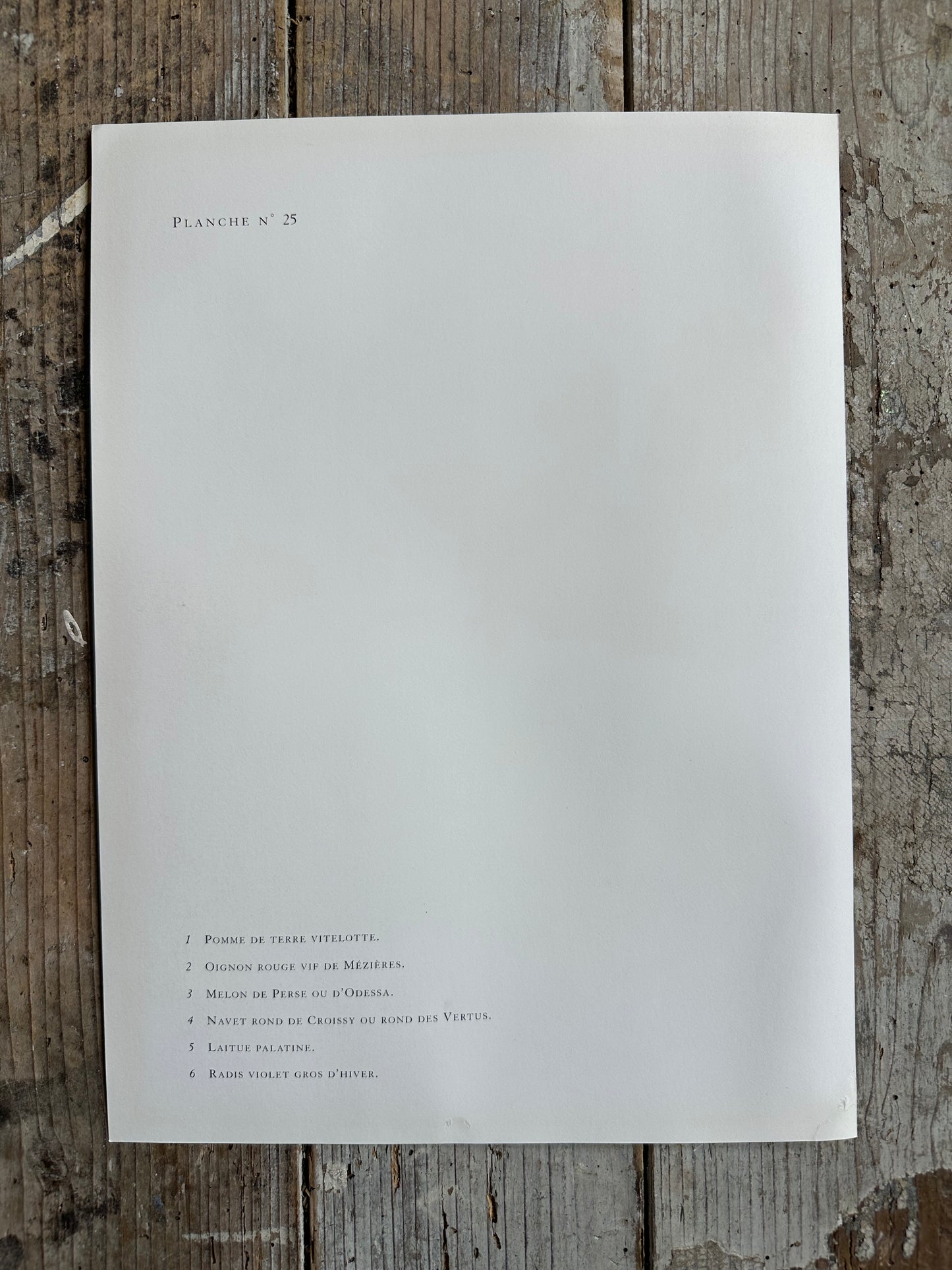 Planche légumes